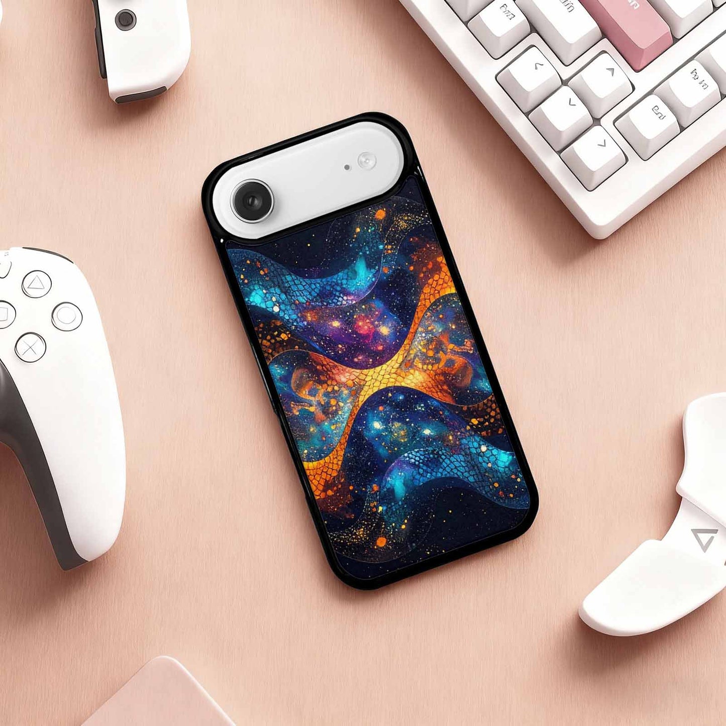 iPhone 17 Air Case — Snake Print Galaxy Seamless Pattern Animal, Custom Print Case Cover