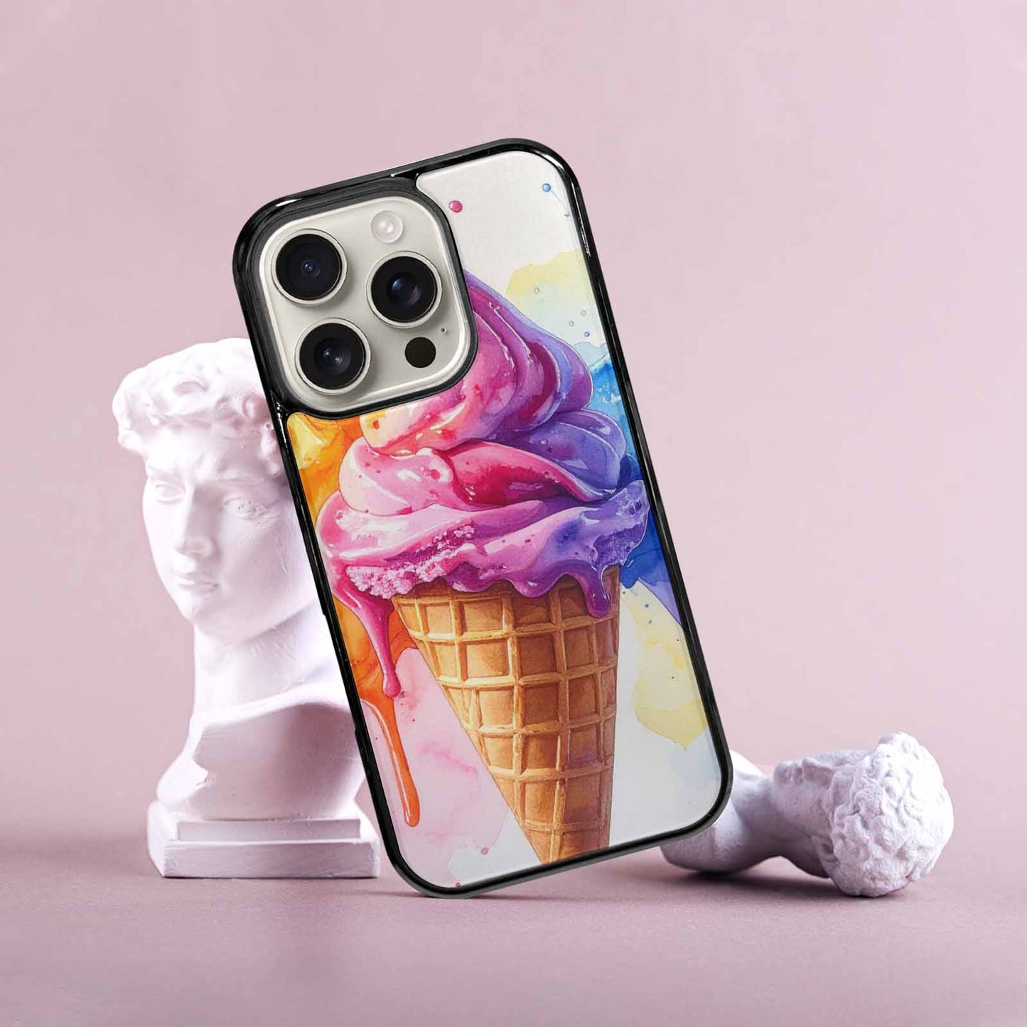 iPhone 16 Pro Case — Melting Icecream Collage Custom Personalized Phone, Custom Print Case Cover