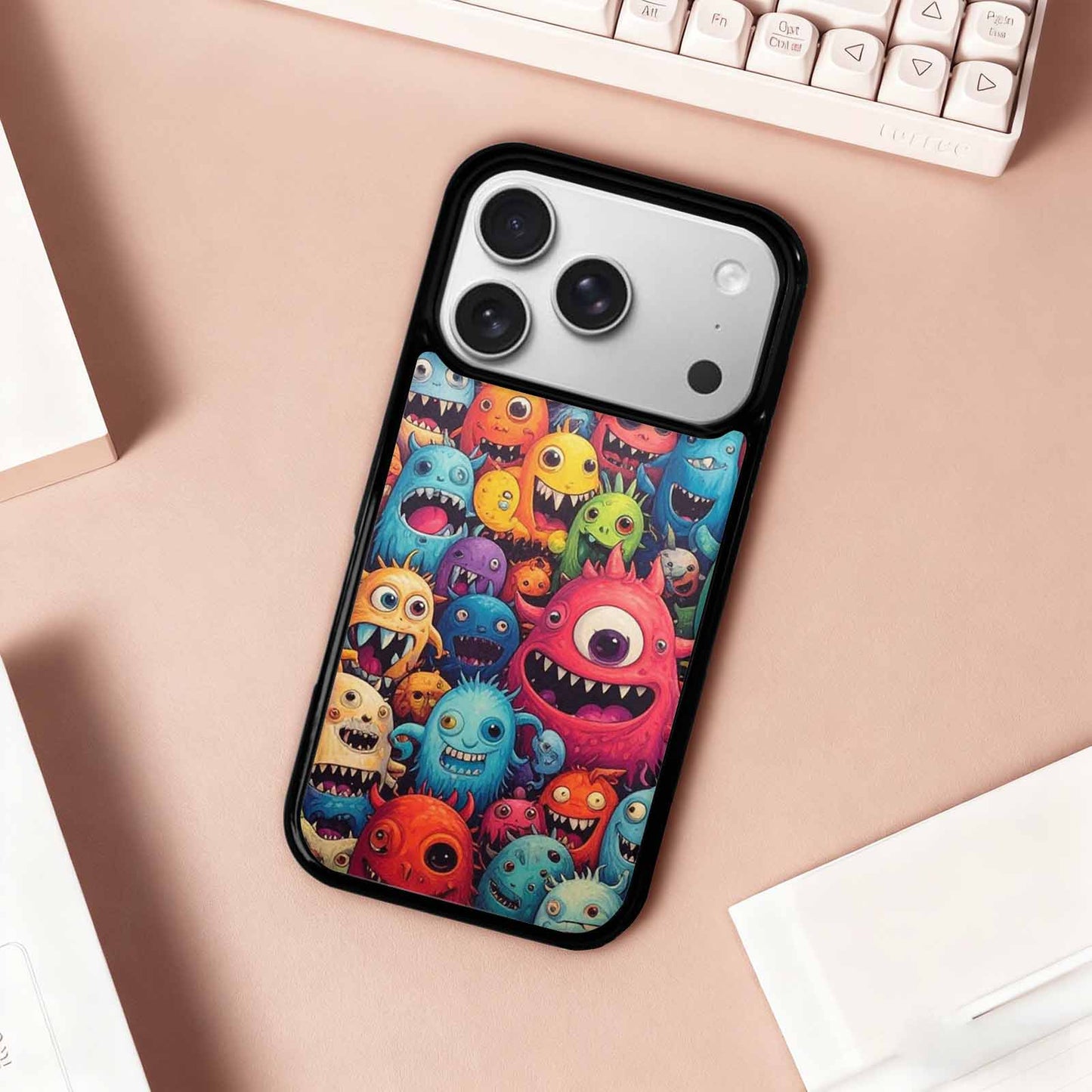 iPhone 17 Pro Case — Monsters General Cartoon Monsters Pattern Cartoon, Custom Made Phone Cover