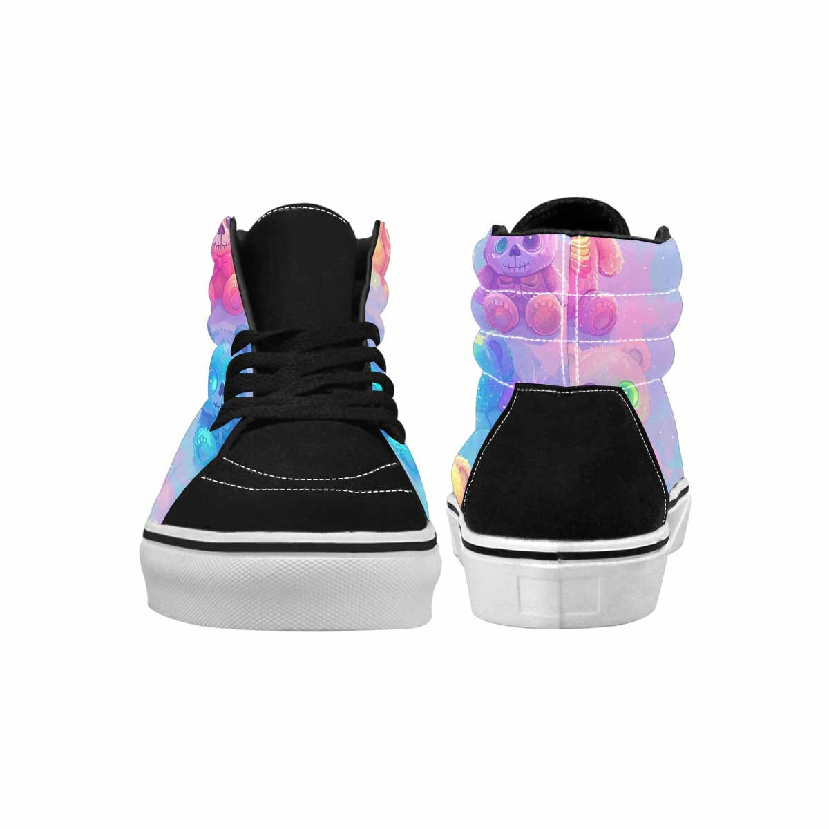 WOMEN'S Skulls High Top Canvas Wearable Art Y2K Sneakers