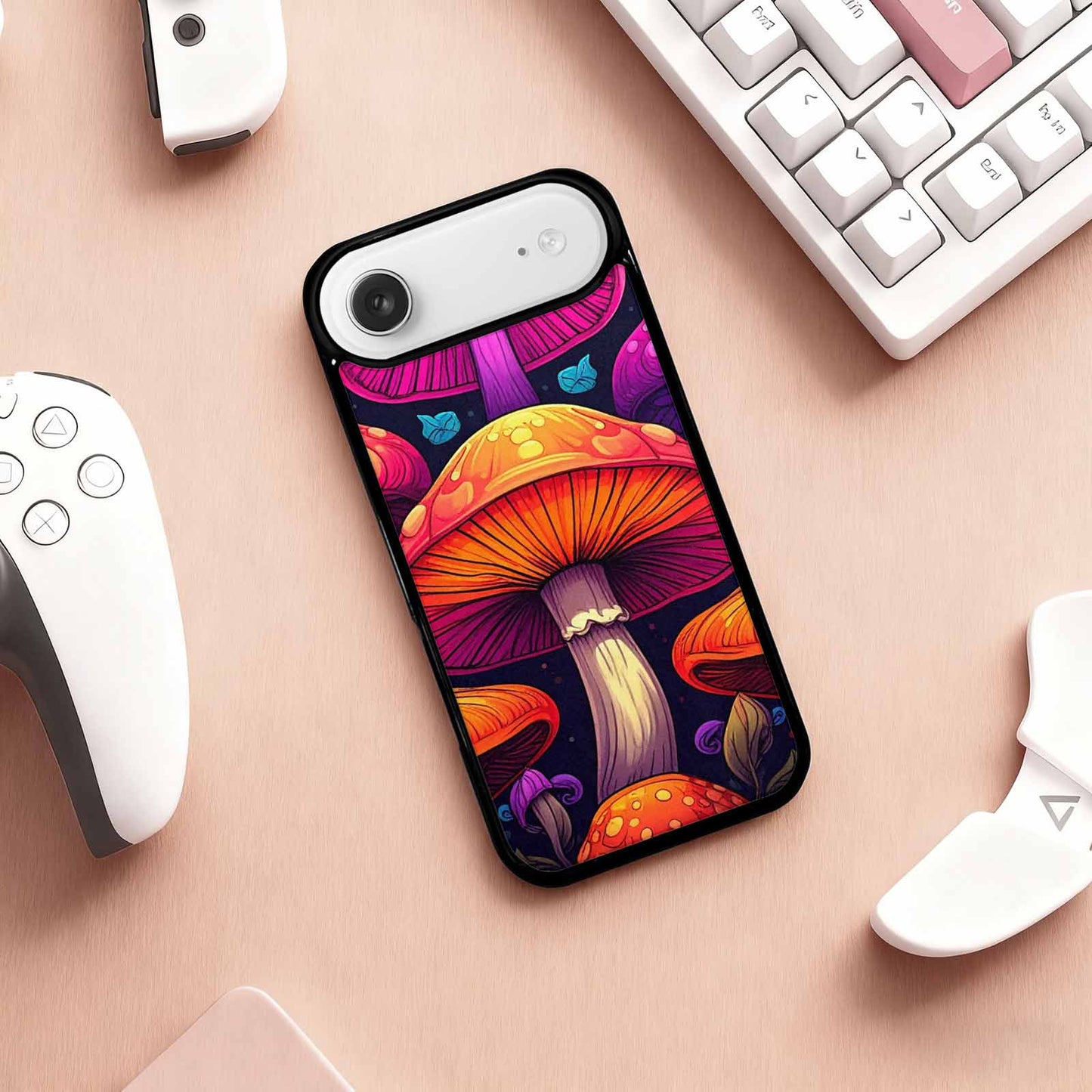 iPhone 17 Air Case — Psychedelic Mushroom Cartoon Pattern Cartoon Cute, Original Design Phone Case