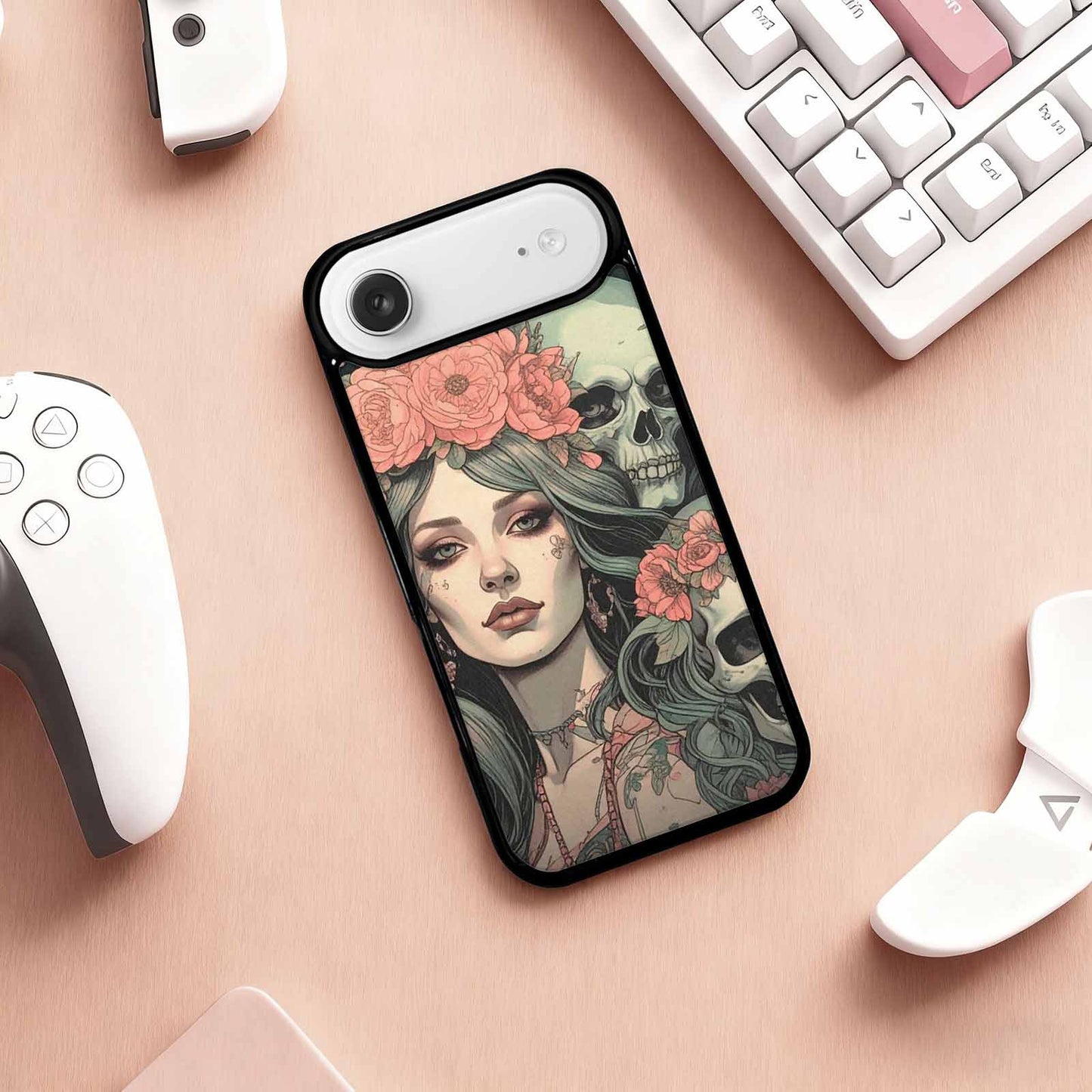 iPhone 17 Air Case — Skull Dark Art Gothic Print Gothic, Custom Print Case Cover