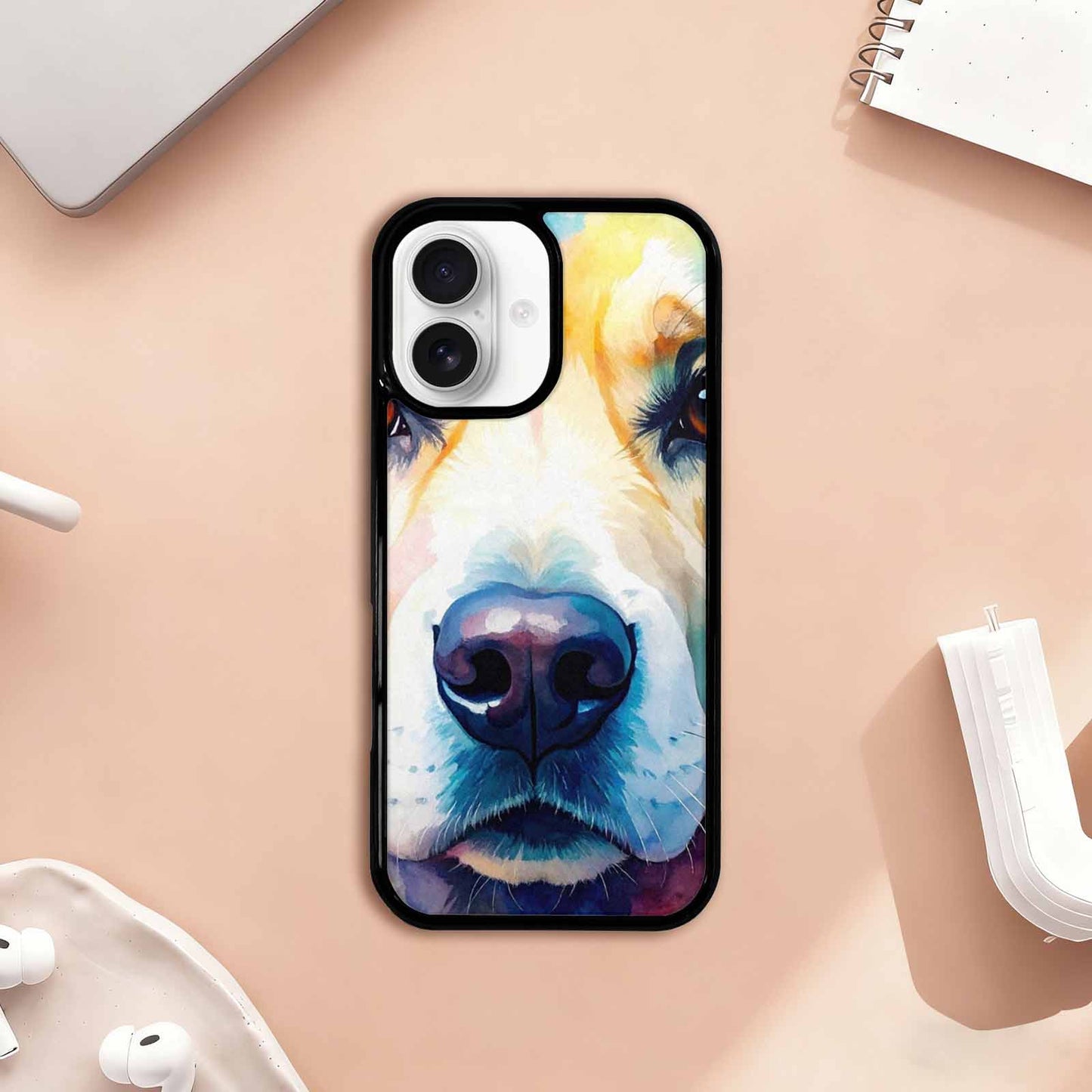 iPhone 17 Case — Golden Retriever Watercolor Art Watercolor Abstract, Custom Made Phone Cover