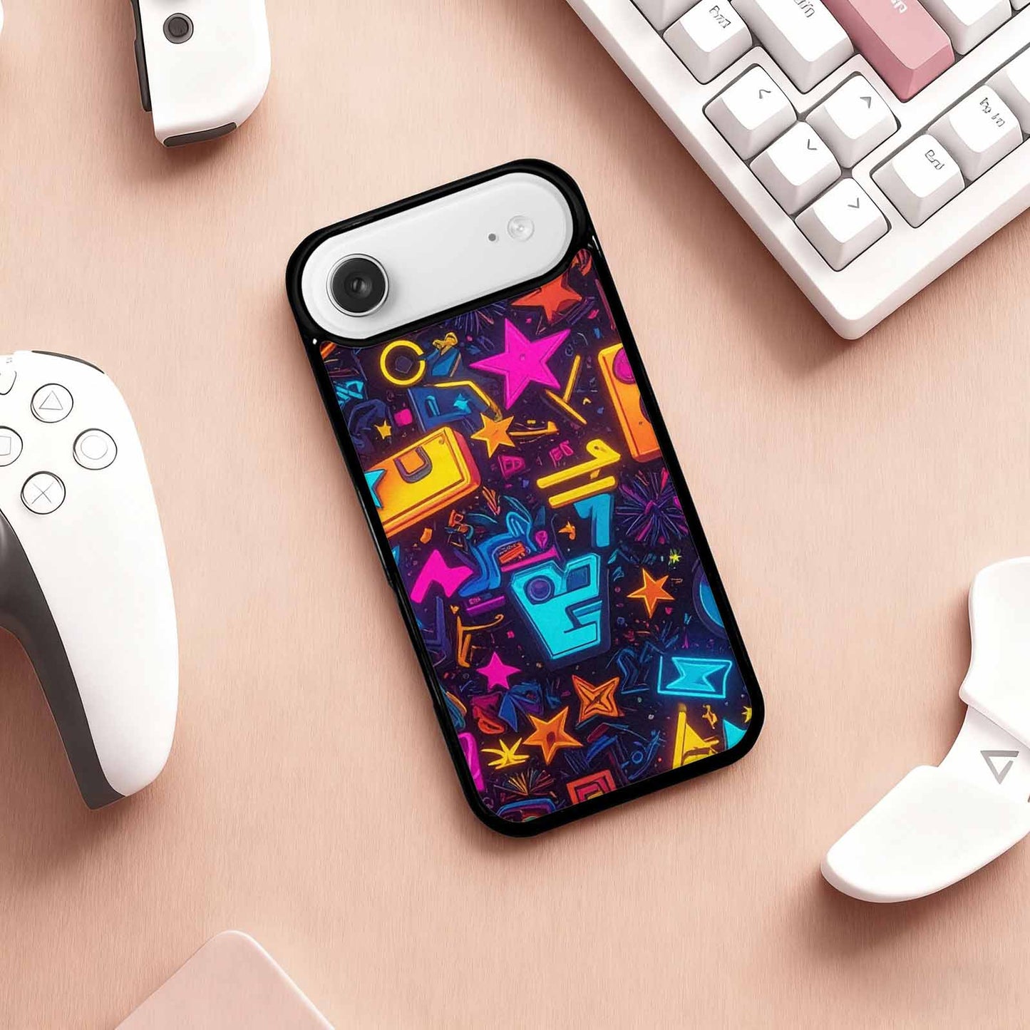 iPhone 17 Air Case — Retro Motif Retro Motifs Pattern Retro, Customized Protective Case