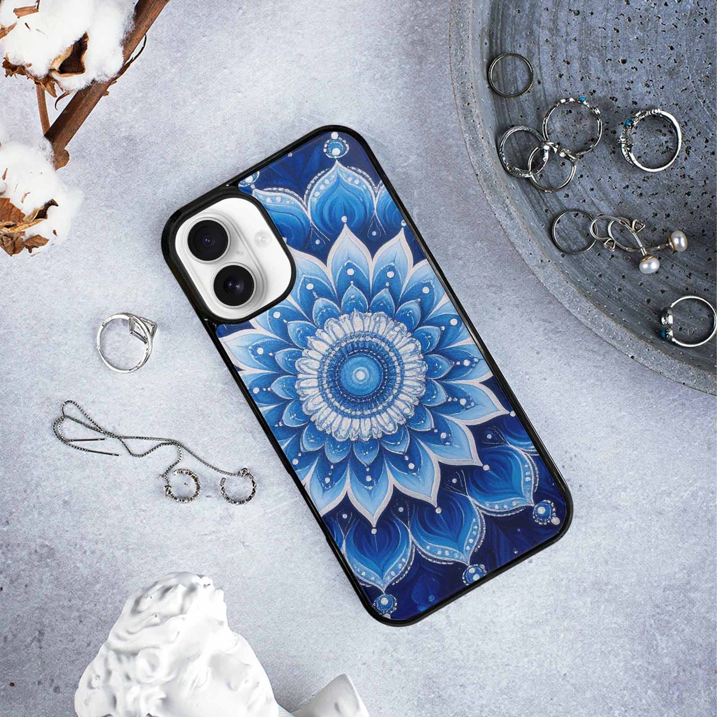 iPhone 16 Plus Case — Boho Mandala Custom, Custom Made Phone Cover