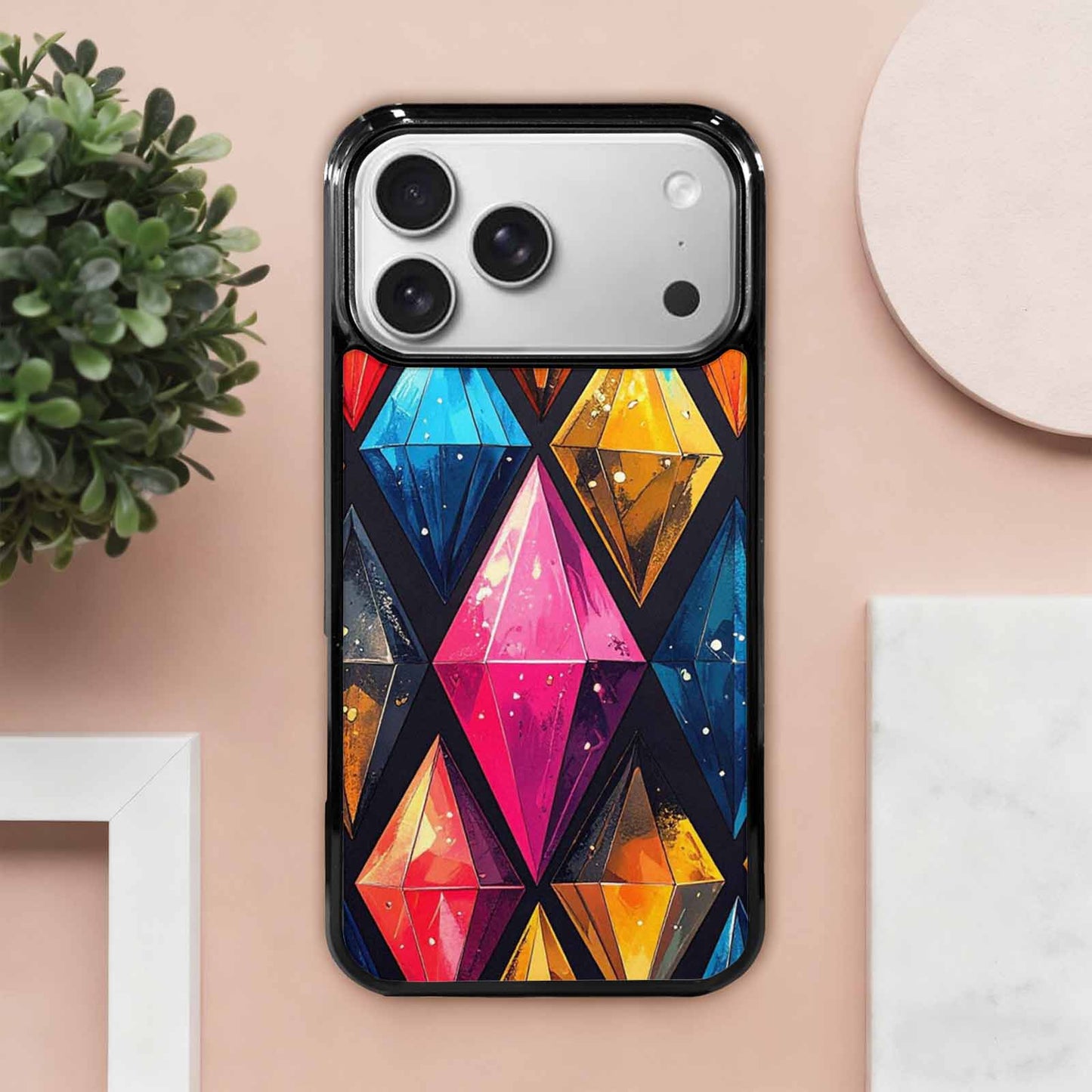 iPhone 17 Pro Max Case — Vintage Summer Diamond Retro Vintage, Original Design Phone Case