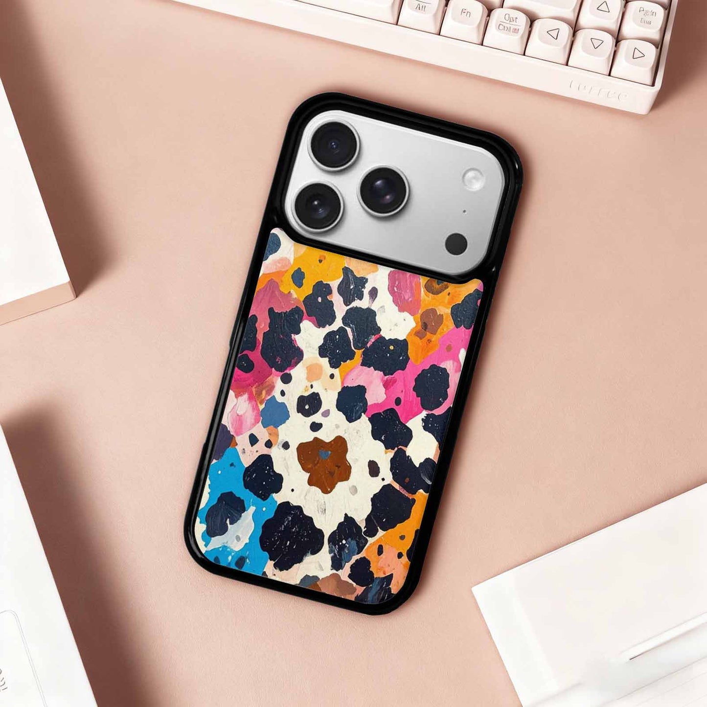 iPhone 17 Pro Case — Small Cow Animal Print Skin Animal, Personalized Phone Case