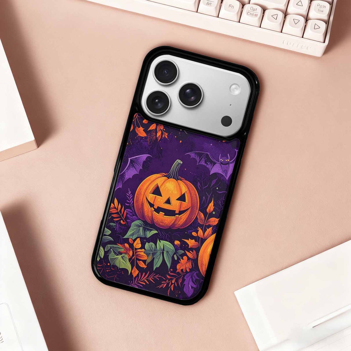 iPhone 17 Pro Case — Halloween Art Print Edge To Original, Custom Art Phone Cover