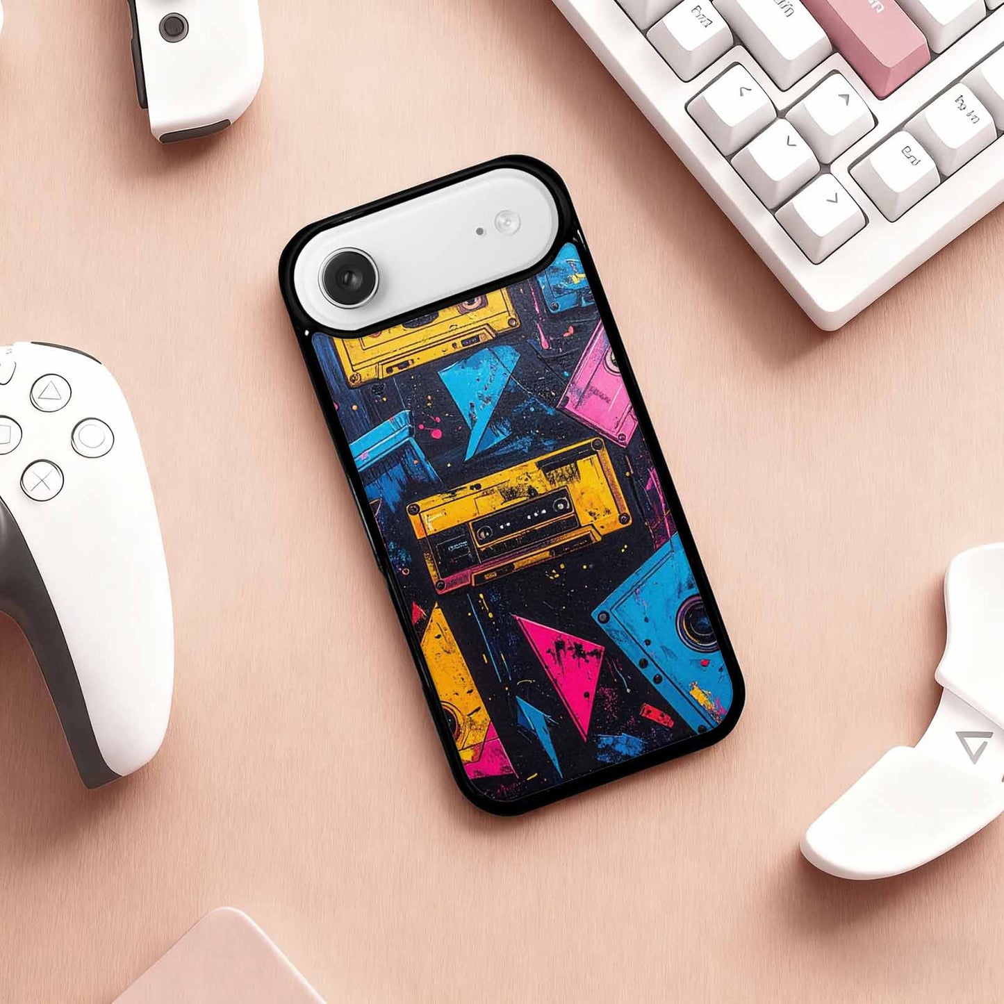 iPhone 17 Air Case — Seamless Tileable Pattern Of Overlapping Retro, Original Design Phone Case