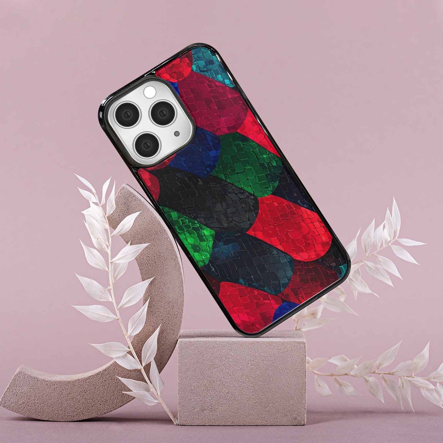 iPhone 15 Pro Max Case — Dark Snake Print, Custom Print Case Cover