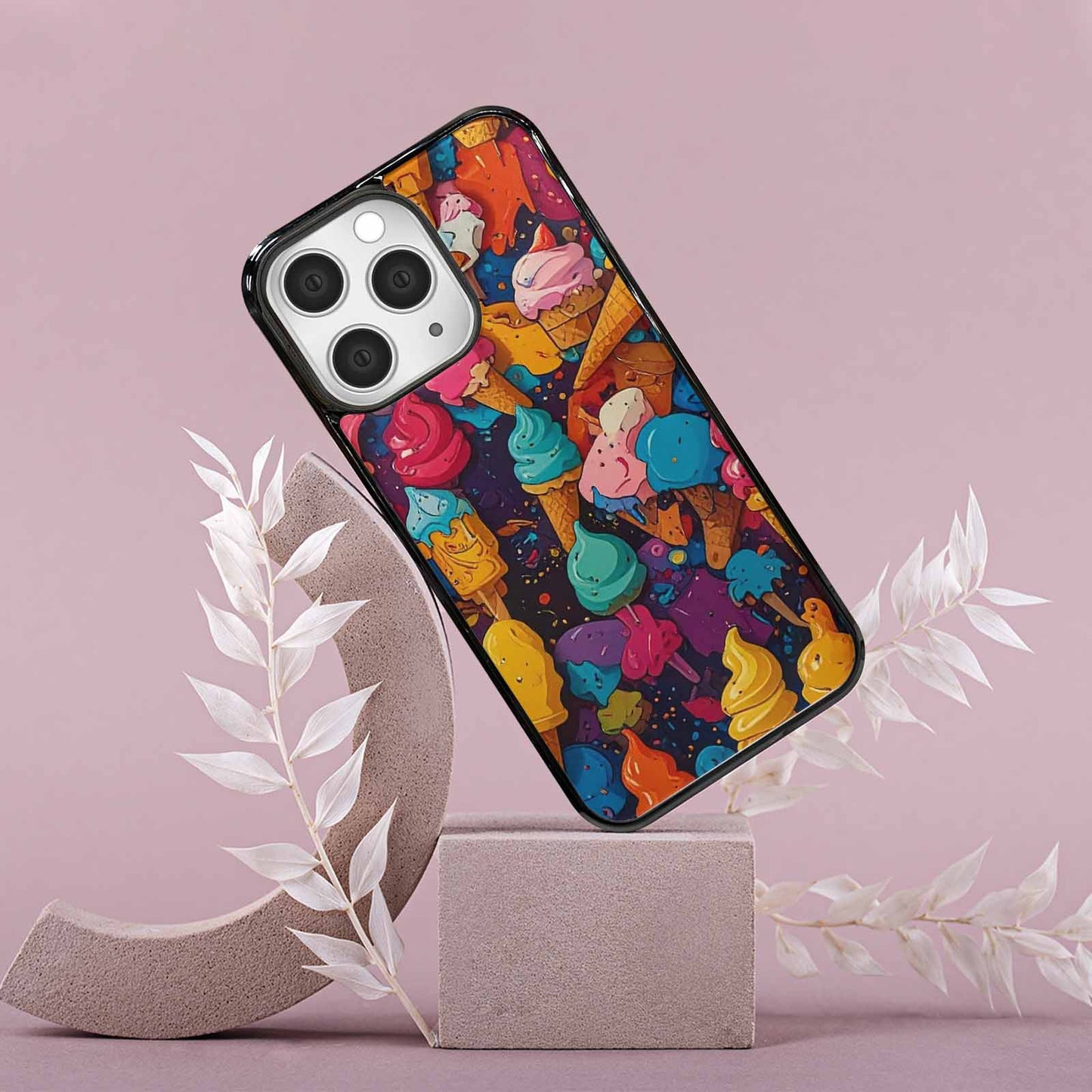 iPhone 15 Pro Max Case — Ice Cream Motif Ice Cream Motifs, Custom Phone Case