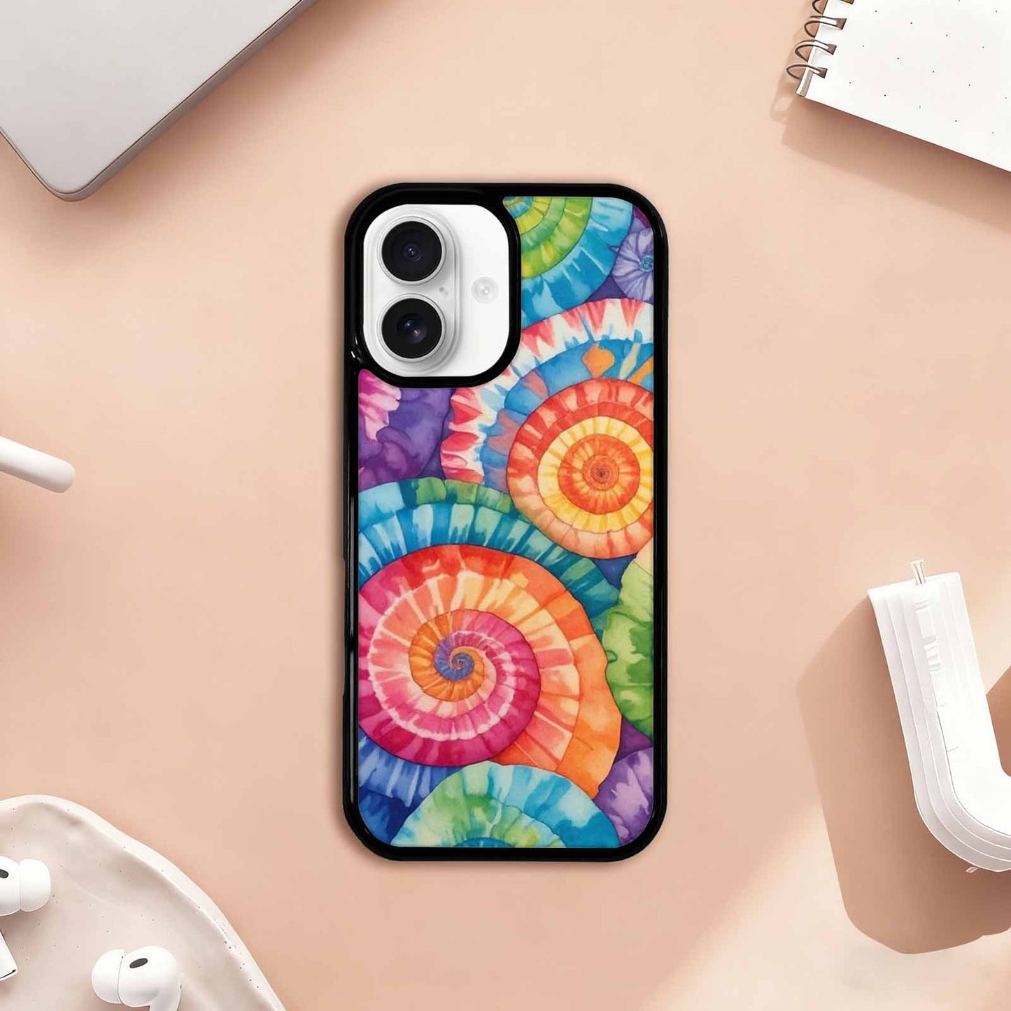 iPhone 17 Case — Tie Dye Swirls Tie Dye, Customized Protective Case