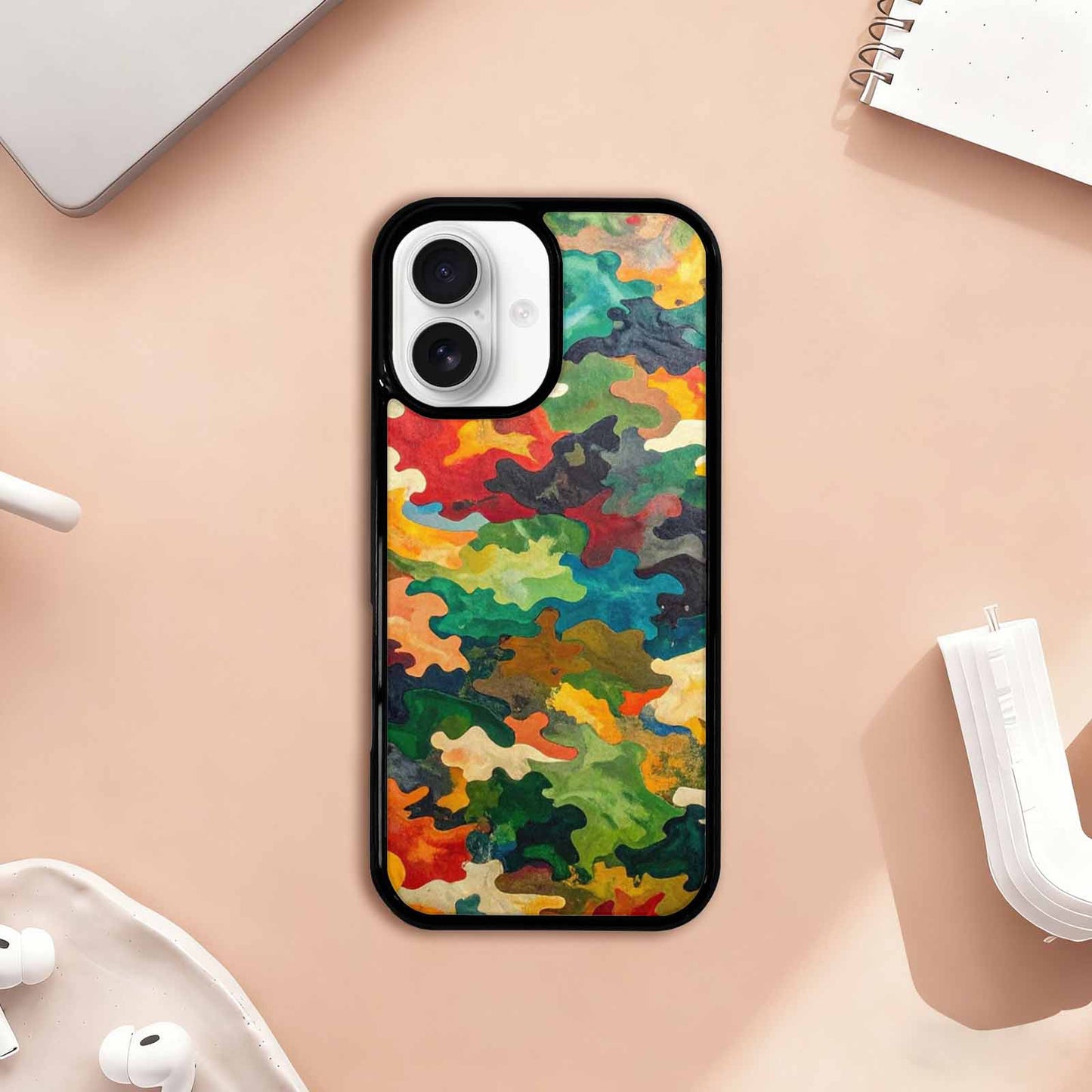 iPhone 17 Case — Camo Patches Full Color Camo, Personalized Phone Case