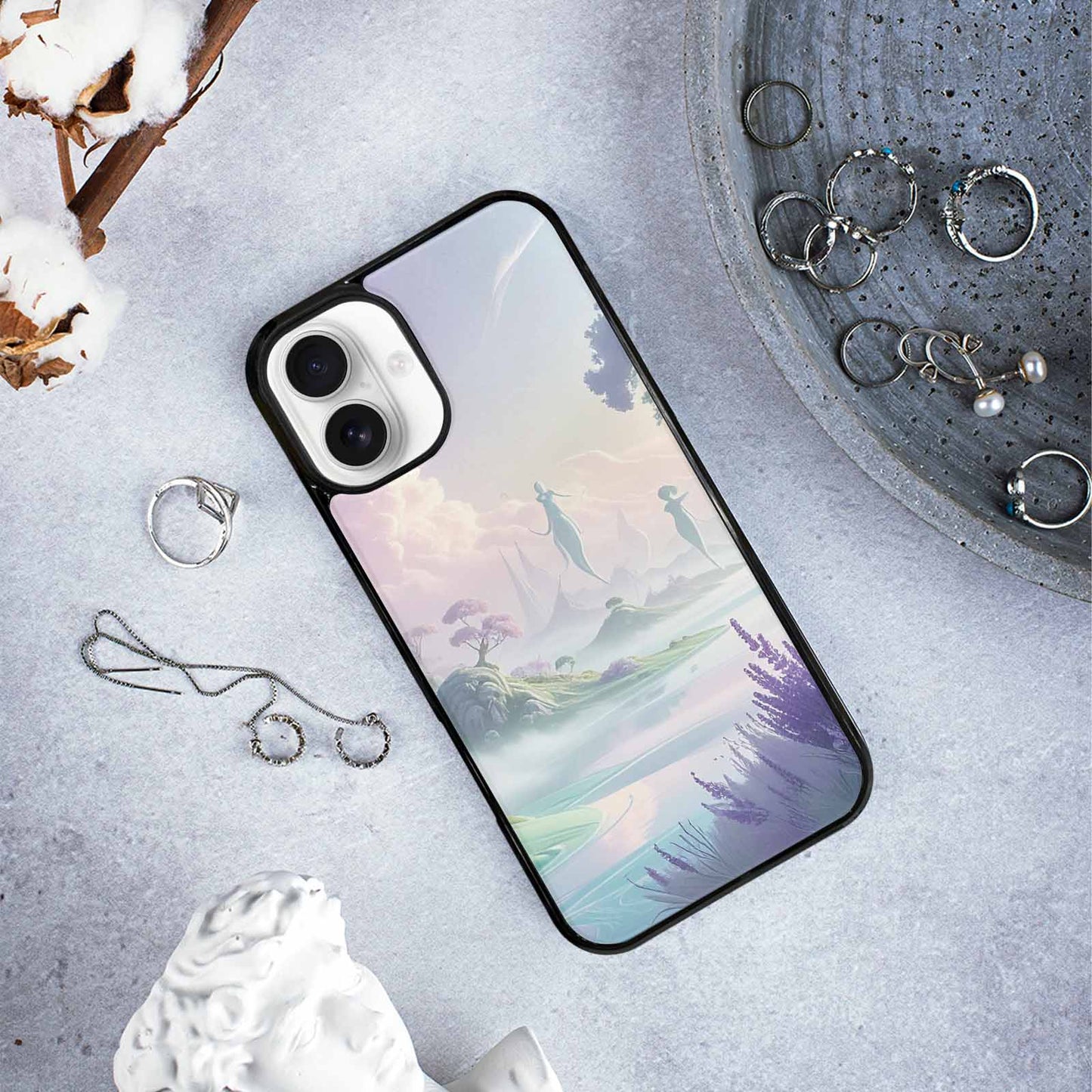 iPhone 16 Plus Case — Surrealist Dreamscape, Custom Phone Case