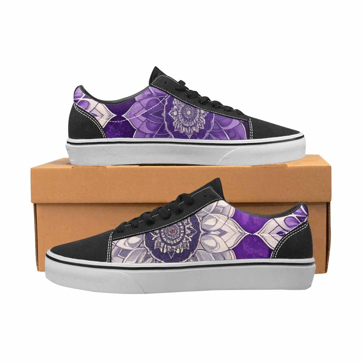 MEN'S Mandala Canvas Lace-Up Grunge Custom Shoes