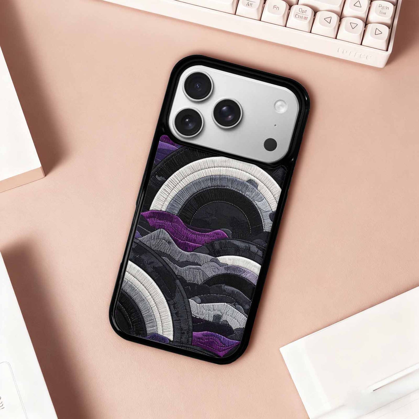 iPhone 17 Pro Case — Vivid Camo Asexual Pride Camo, Unique Phone Case Design