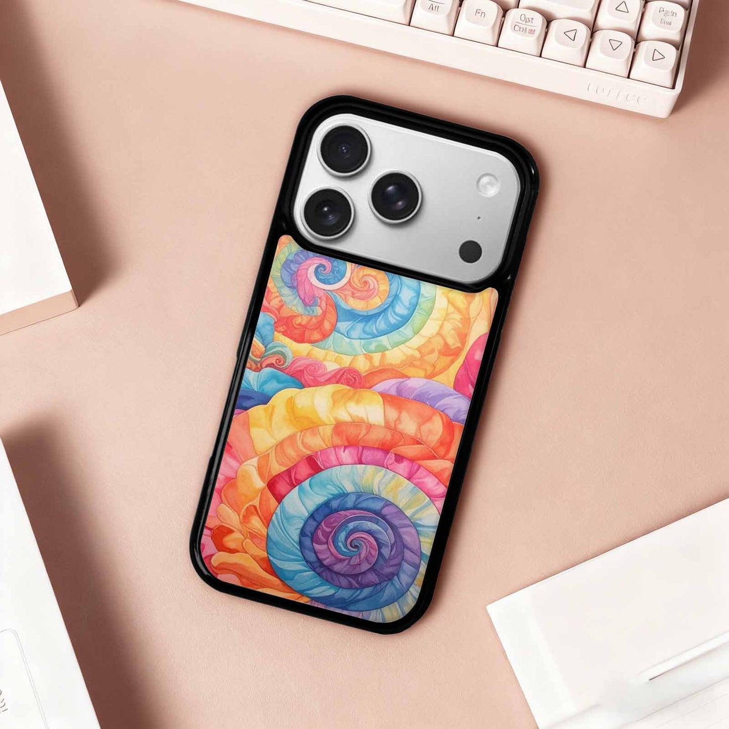 iPhone 17 Pro Case — Tie Dye Swirls Tie Dye Tie, Original Design Phone Case