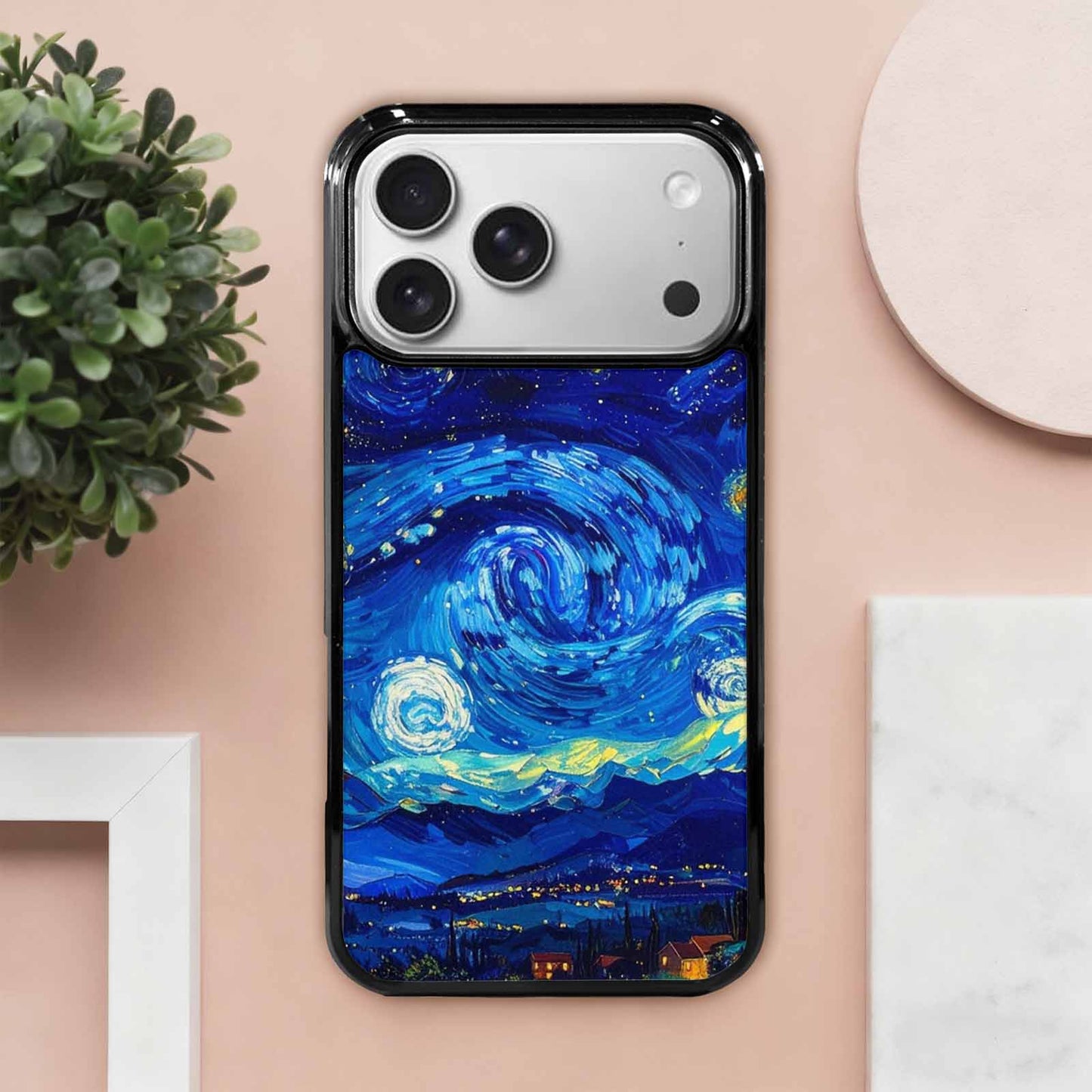 iPhone 17 Pro Max Case — Starry Night Van Gogh Galaxy Space, Custom Printed Phone Case