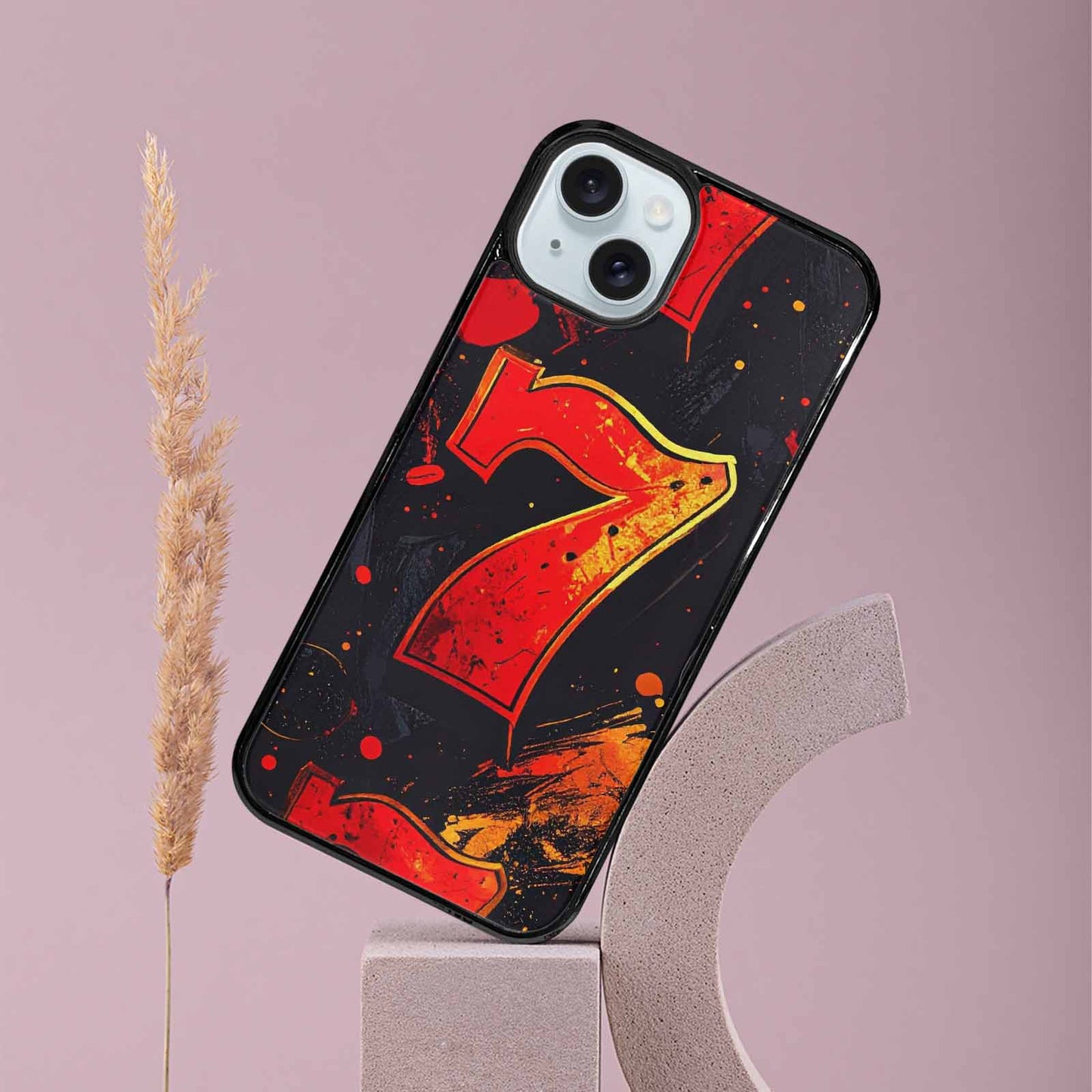 iPhone 15 Plus Case — Dice And Casino Pattern Seamless Repeat, Original Design Phone Case