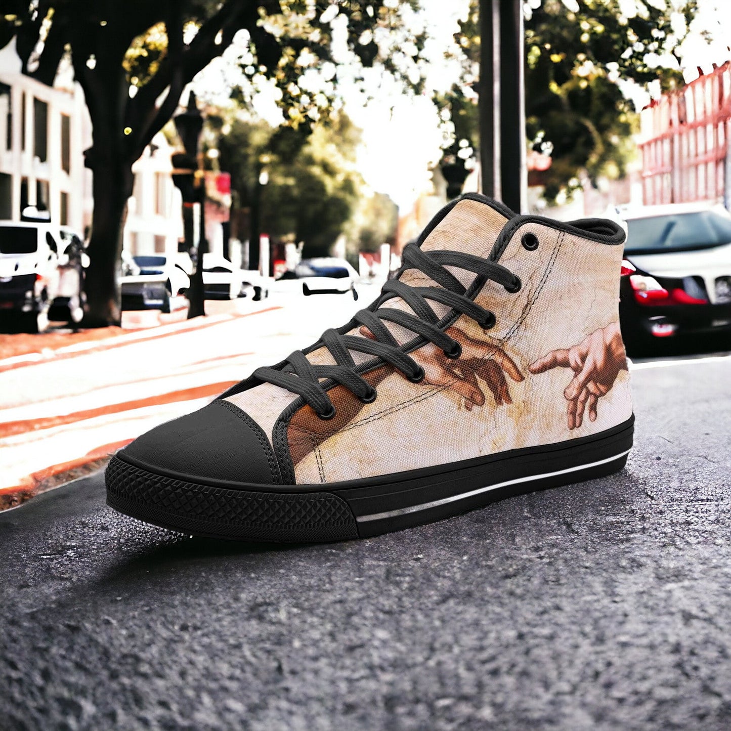 Celtic Navy Indigo Custom Bold Art - Freaky Shoes | Custom Art Sneakers