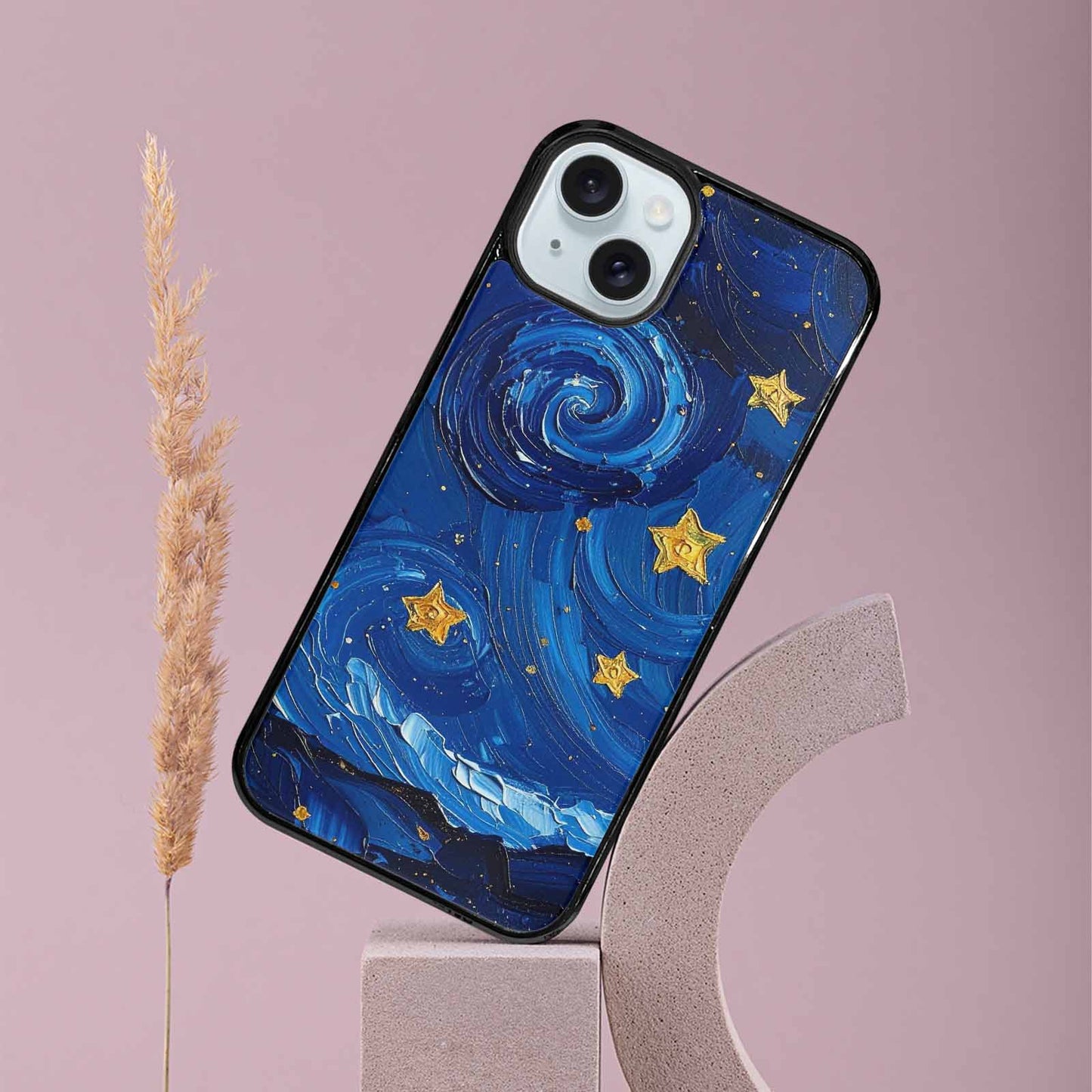 iPhone 15 Plus Case — Starry Night Galaxy Custom, Custom Art Phone Cover
