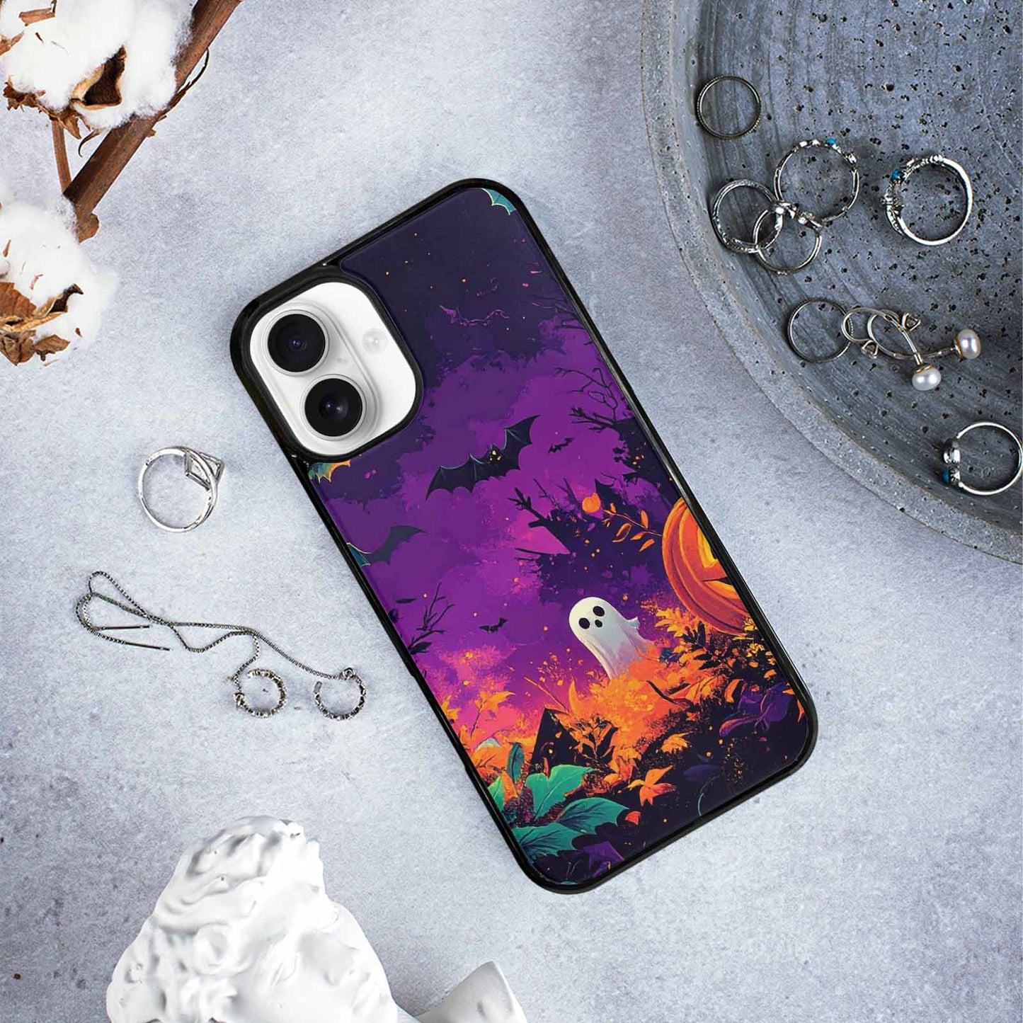 iPhone 16 Plus Case — Halloween Print, Customized Protective Case