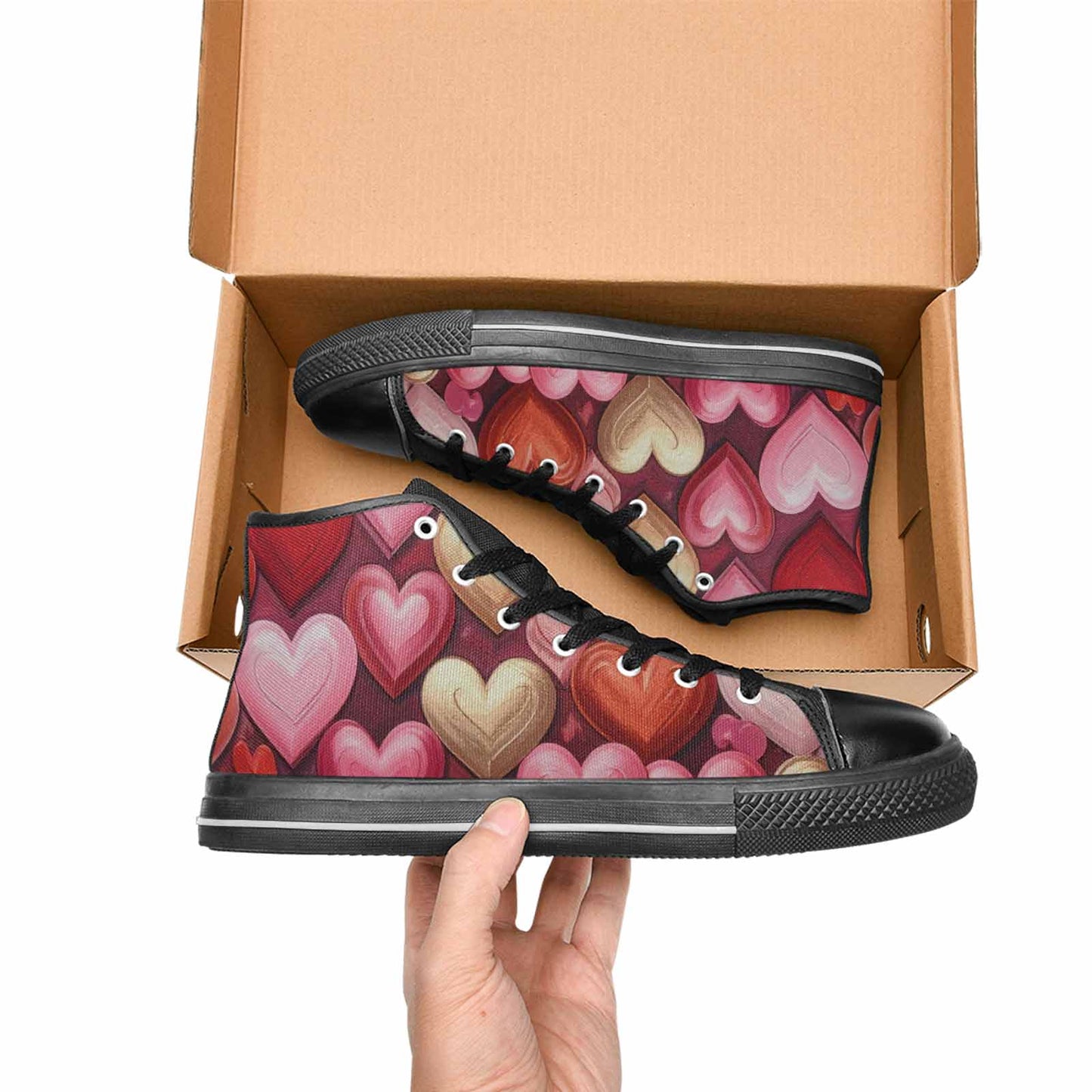 MEN'S No Words Or High Top Canvas Cottagecore Custom Sneakers
