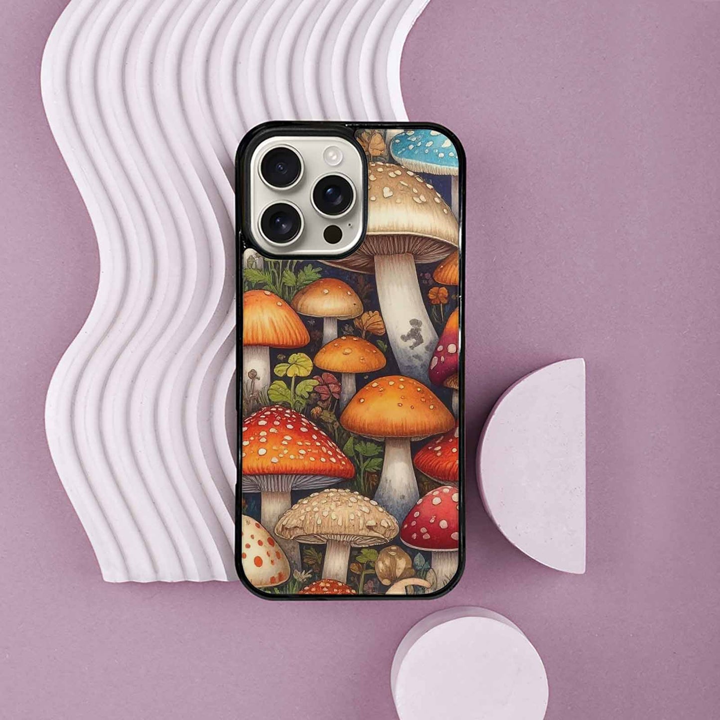 iPhone 16 Pro Max Case — Mushrooms General Mushrooms Pa, Custom Print Case Cover