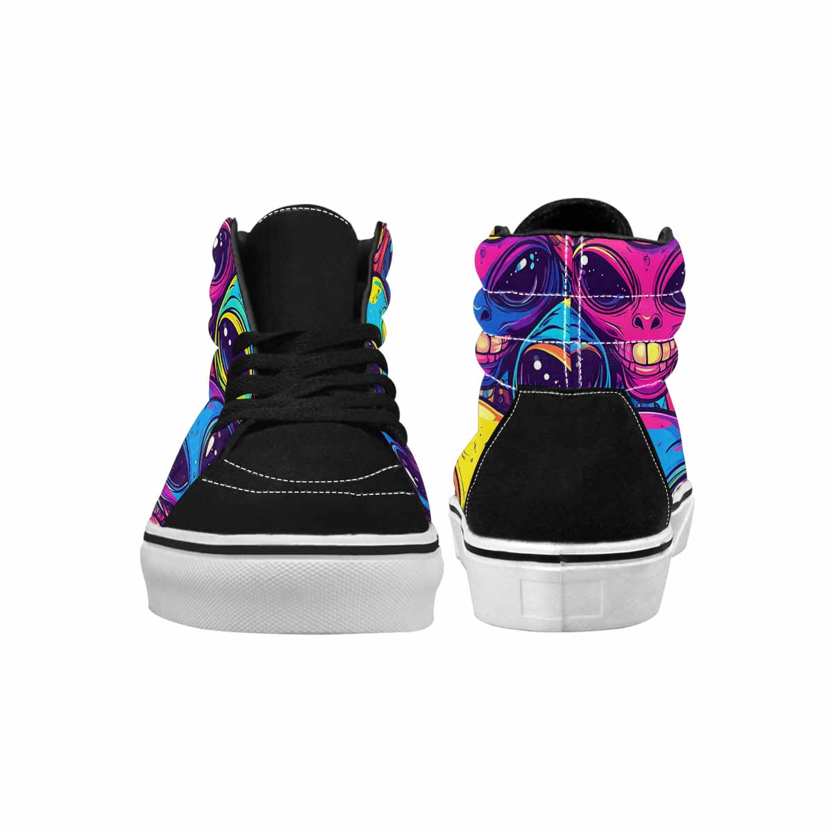 MEN'S Alien Ufo Cartoon High Top Canvas Surreal Sneakers