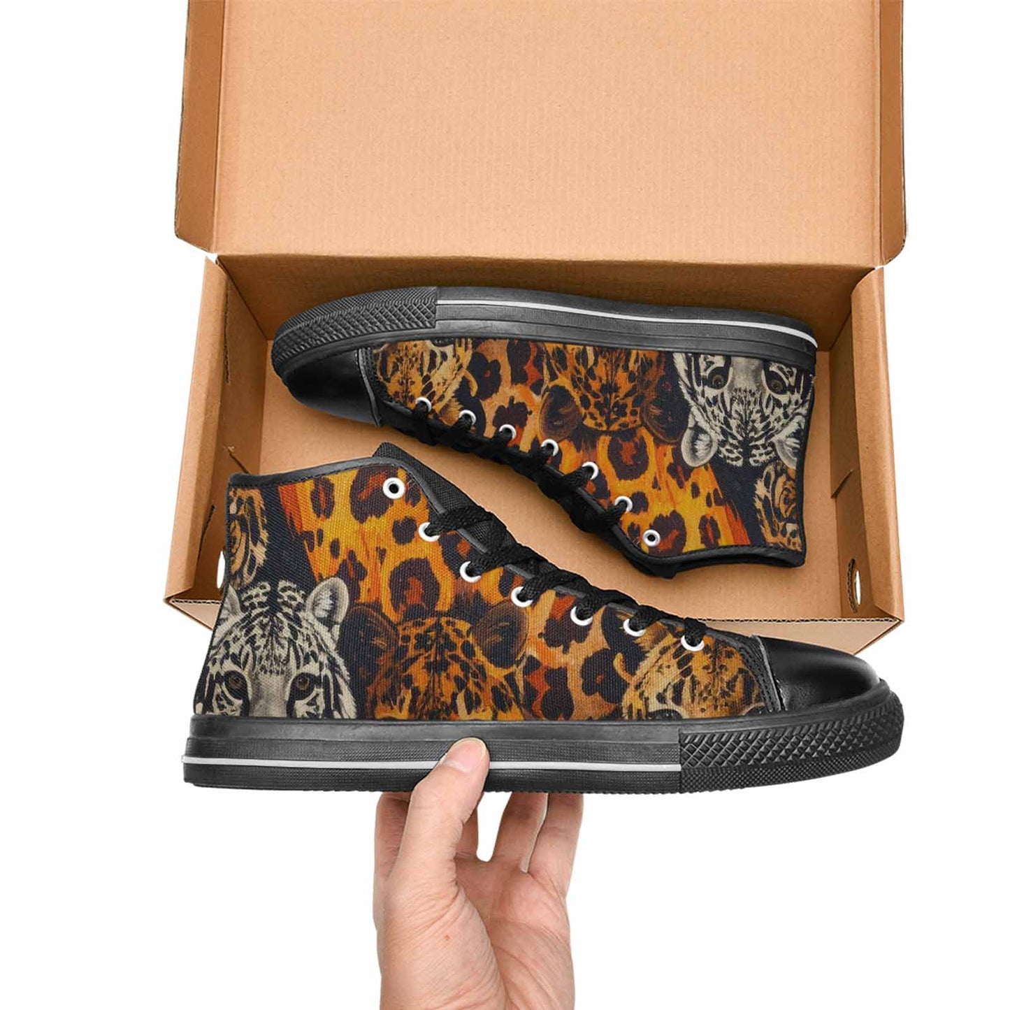 WOMEN'S Animal Print High Top Canvas Y2K Sneakers