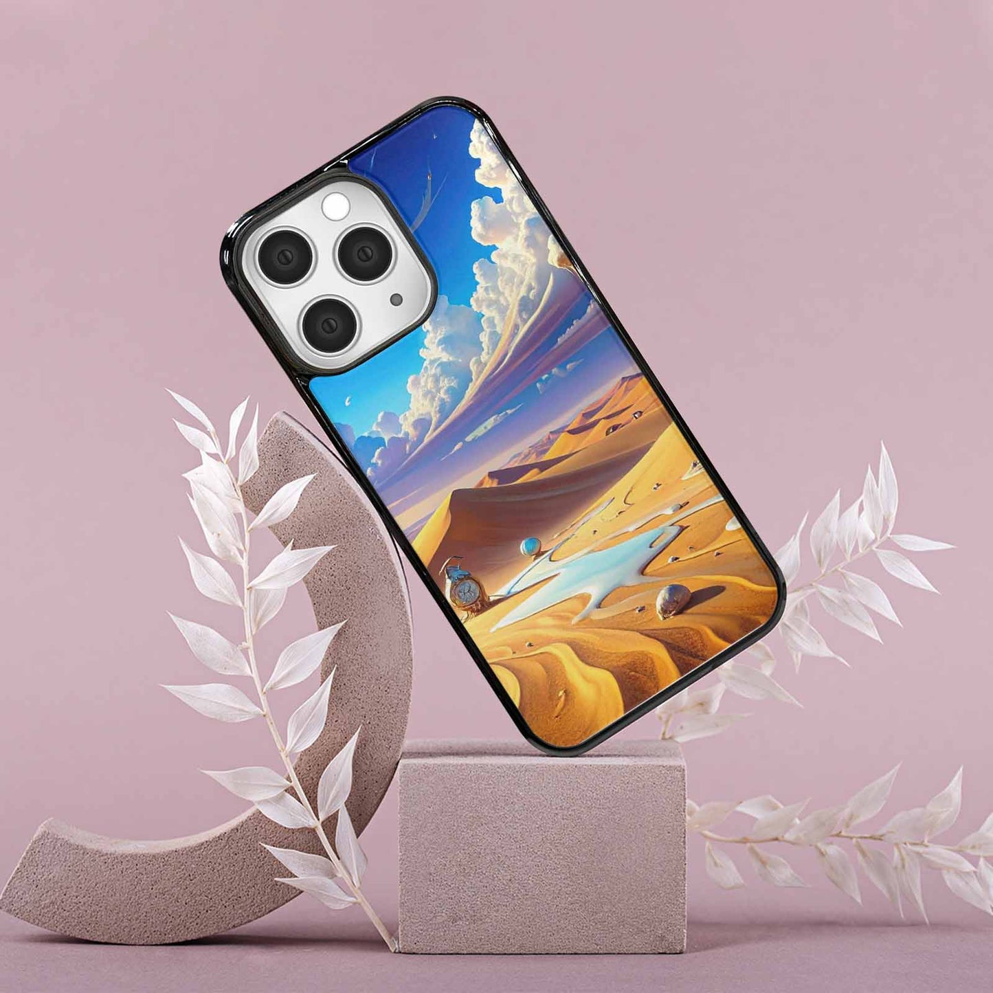 iPhone 15 Pro Max Case — Surrealist Desert Dreamscape Custom Personalized Phone, Custom Print Case Cover