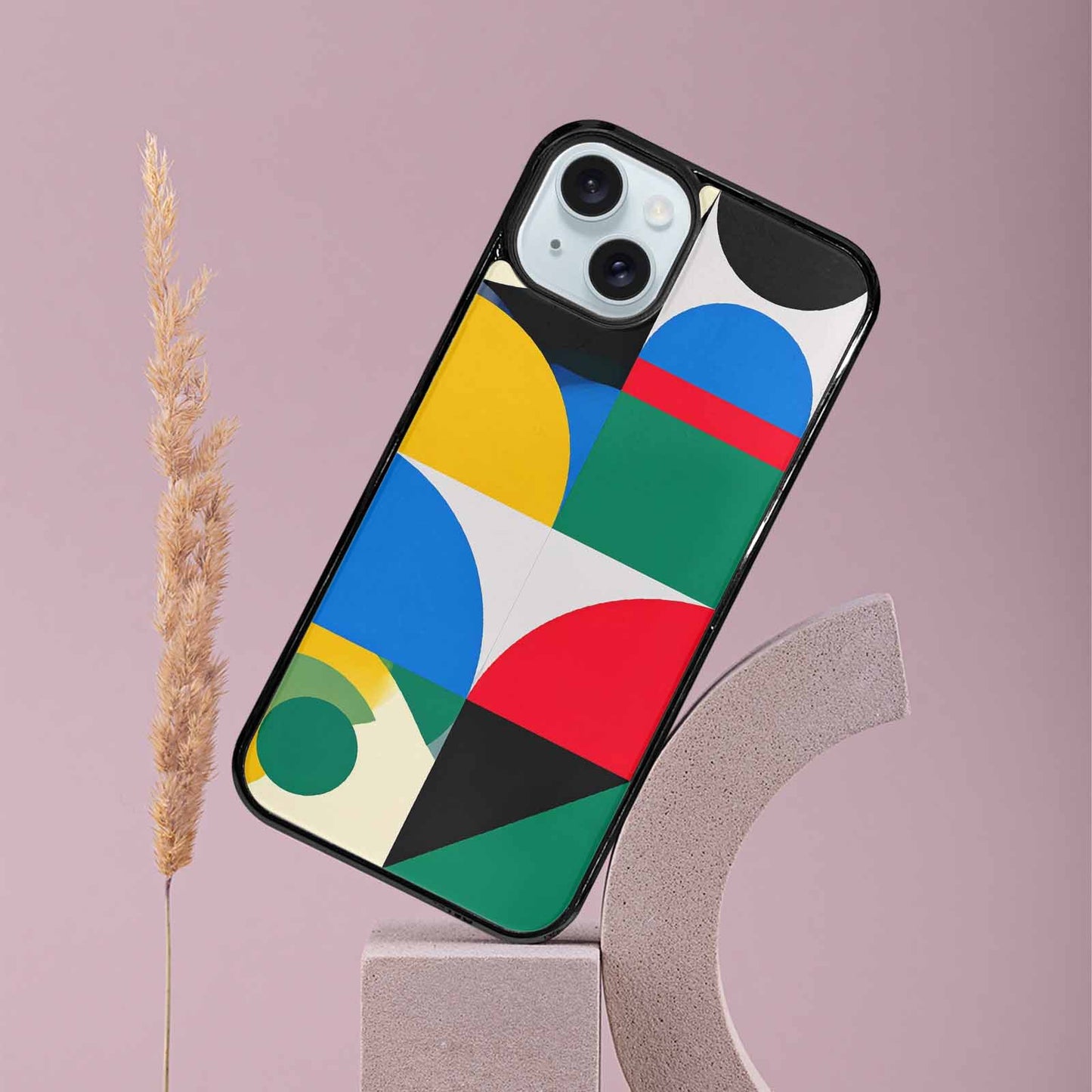 iPhone 15 Plus Case — 1960s Mod Cartoon Art Pattern, Custom Art Phone Cover