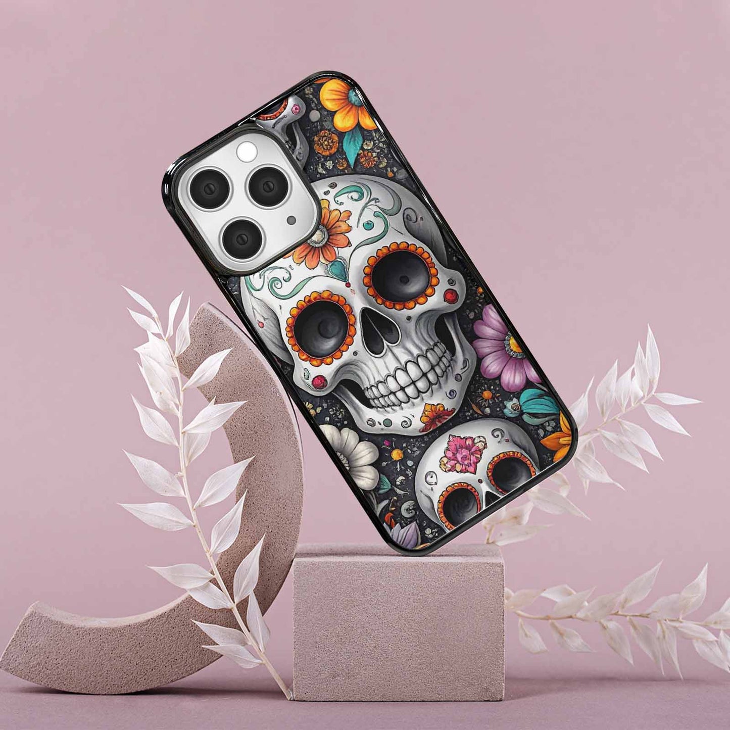 iPhone 15 Pro Max Case — Greyscale Black And White Dark Black, Original Design Phone Case