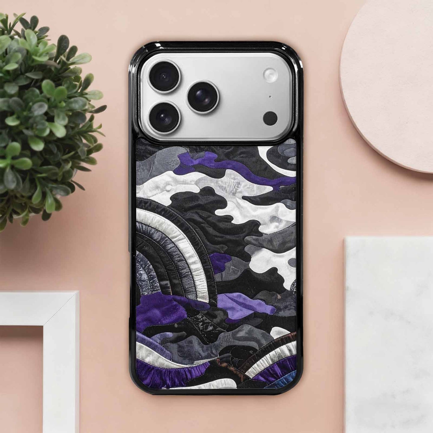 iPhone 17 Pro Max Case — Vivid Camo Asexual Camo, Custom Made Phone Cover