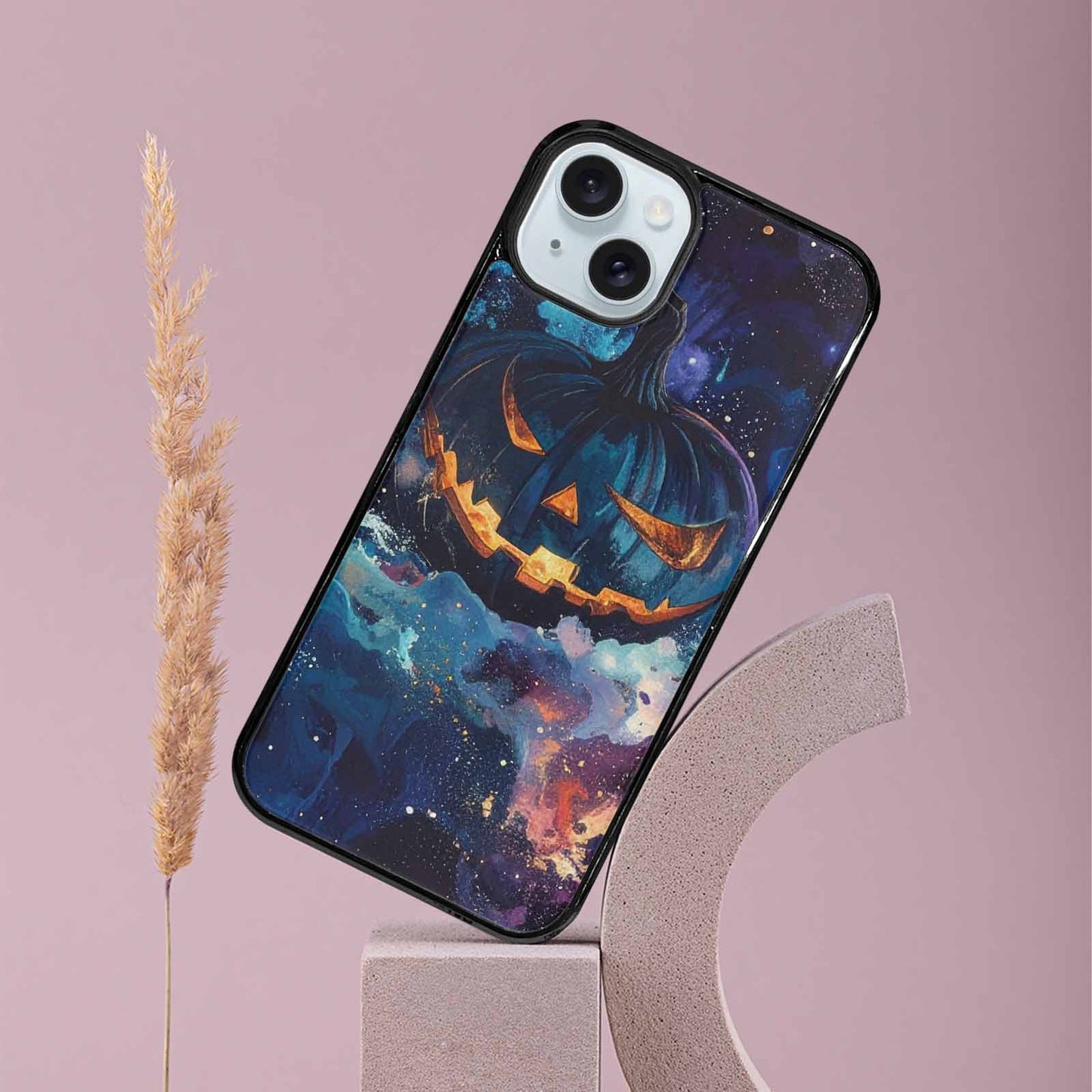 iPhone 15 Plus Case — Eamless Repeating Pattern Of Overlapping Pumpkin, Personalized Phone Case