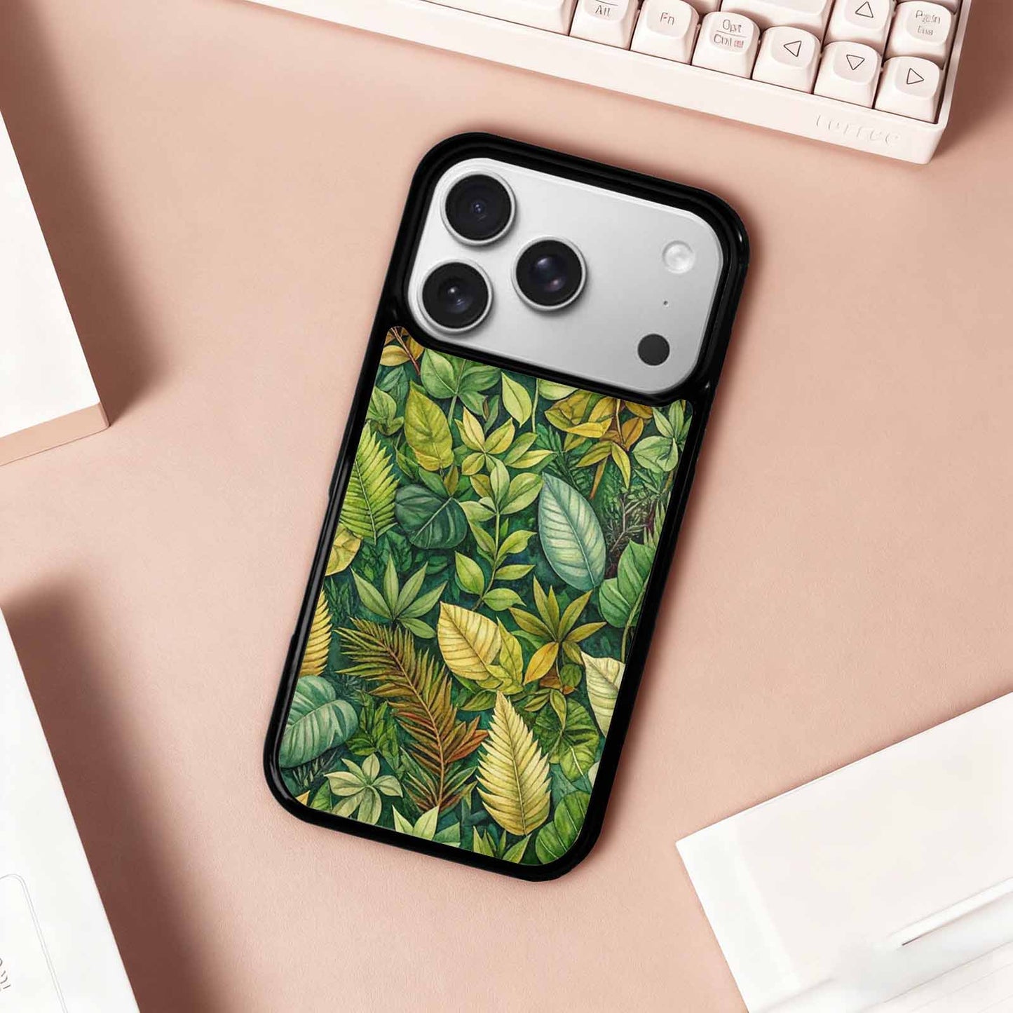 iPhone 17 Pro Case — Small Seven Point Palmate Leaf Floral, Custom Phone Case