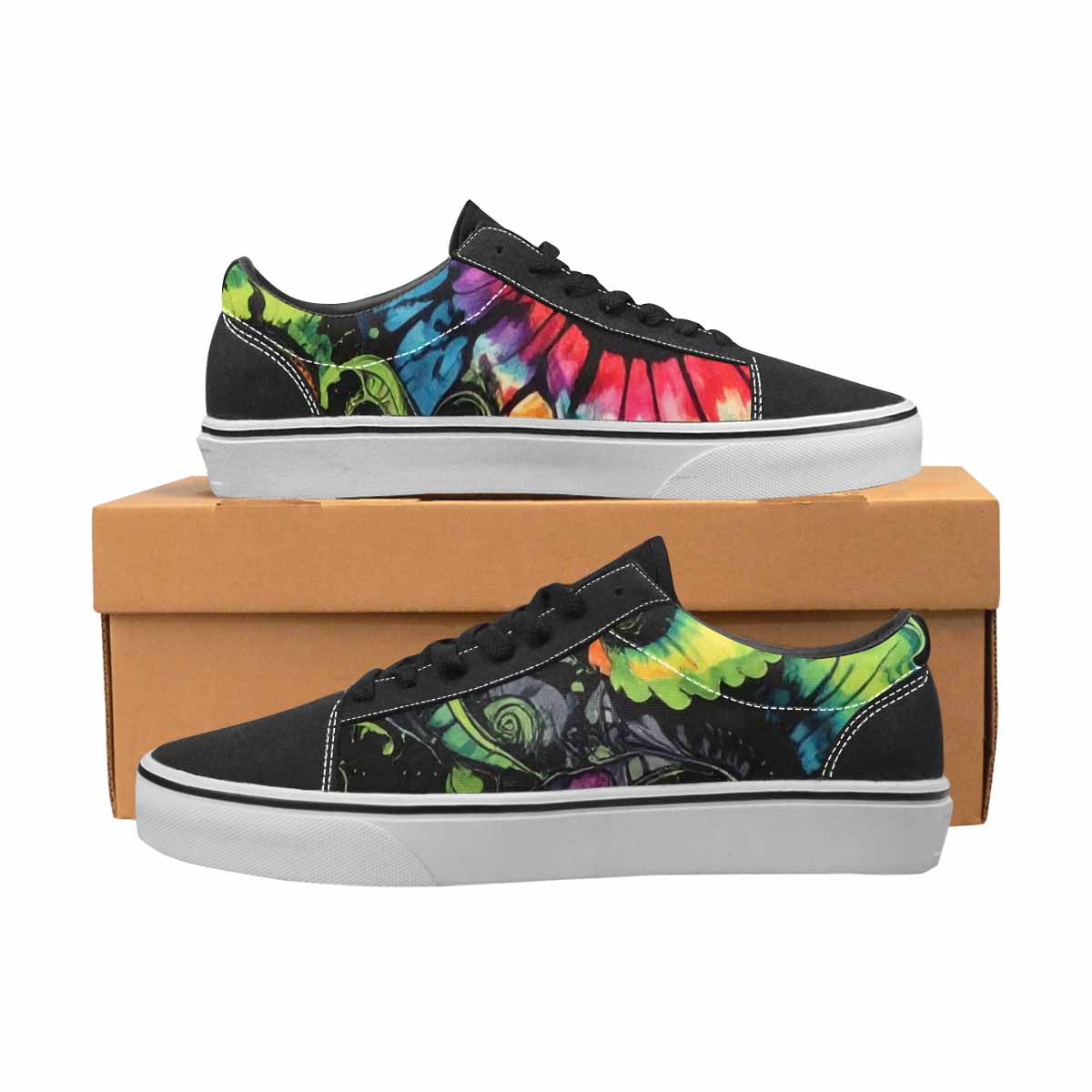 WOMEN'S Tie Lace-Up Canvas Dark Academia Sneakers