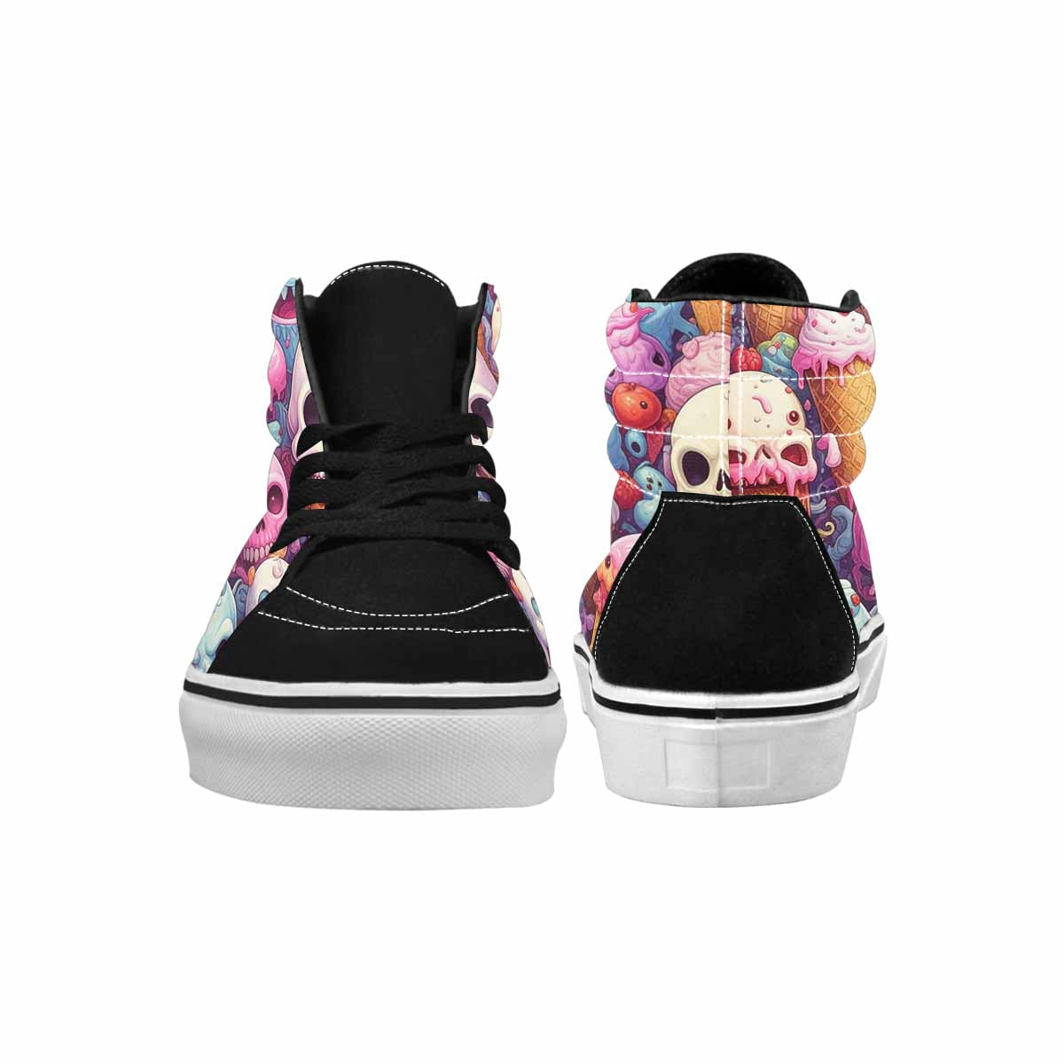 MEN'S Ice Cream Monsters High Top Canvas Dark Academia Sneakers
