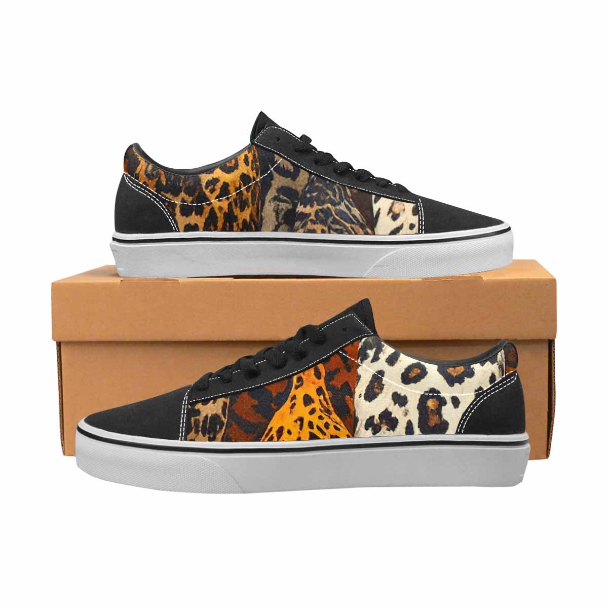 MEN'S Animal Print Canvas Lace-Up Vivid Sneakers