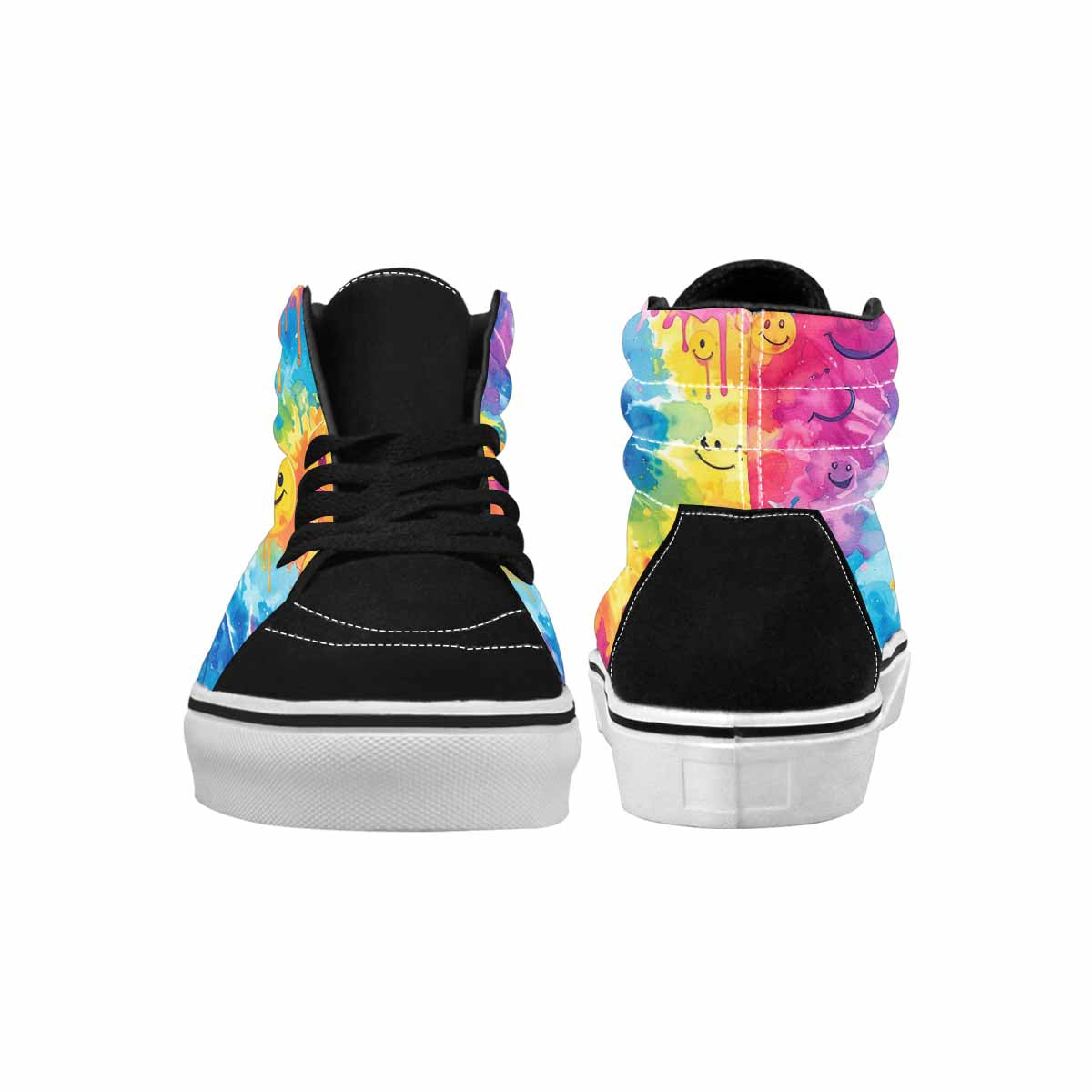MEN'S Smiley Facessmiley Faces High Top Canvas Aesthetic Shoes