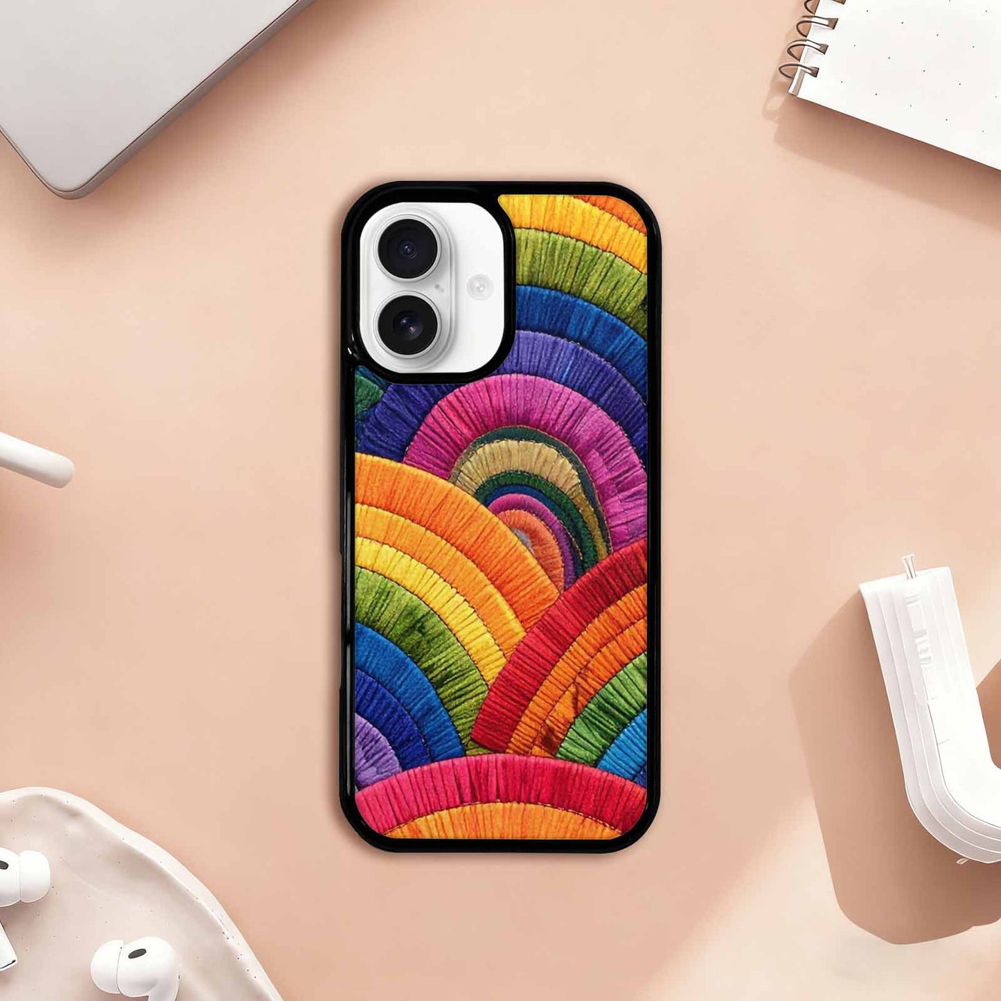 iPhone 17 Case — Vivid Camo Rainbow Camo, Custom Art Phone Cover