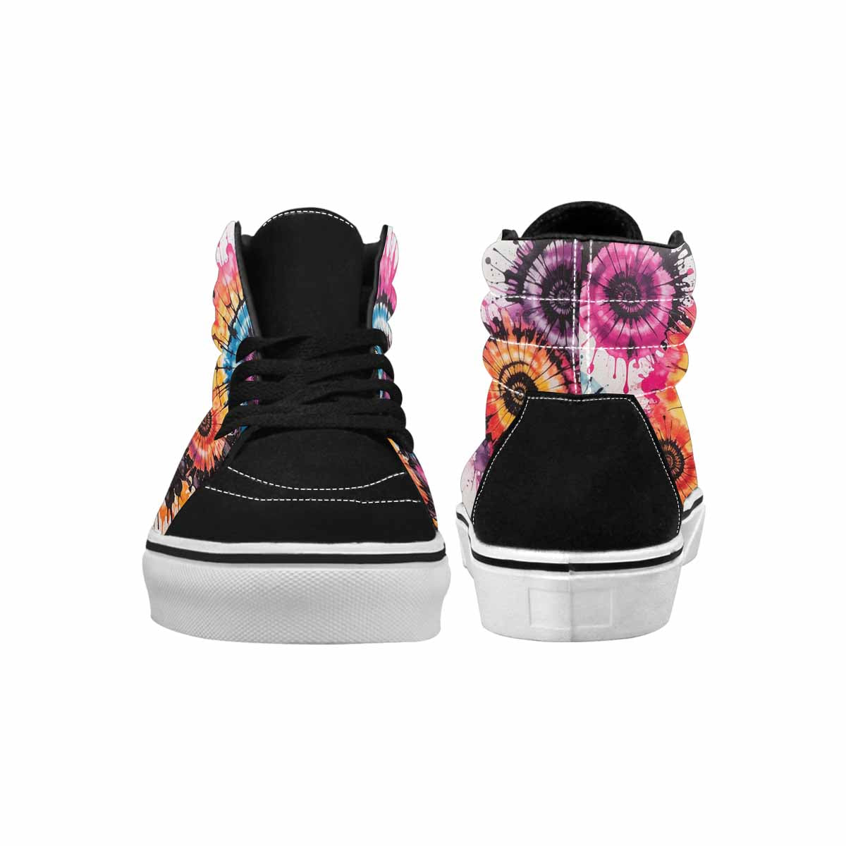 MEN'S Tie High Top Canvas Vibrant Chaos Sneakers