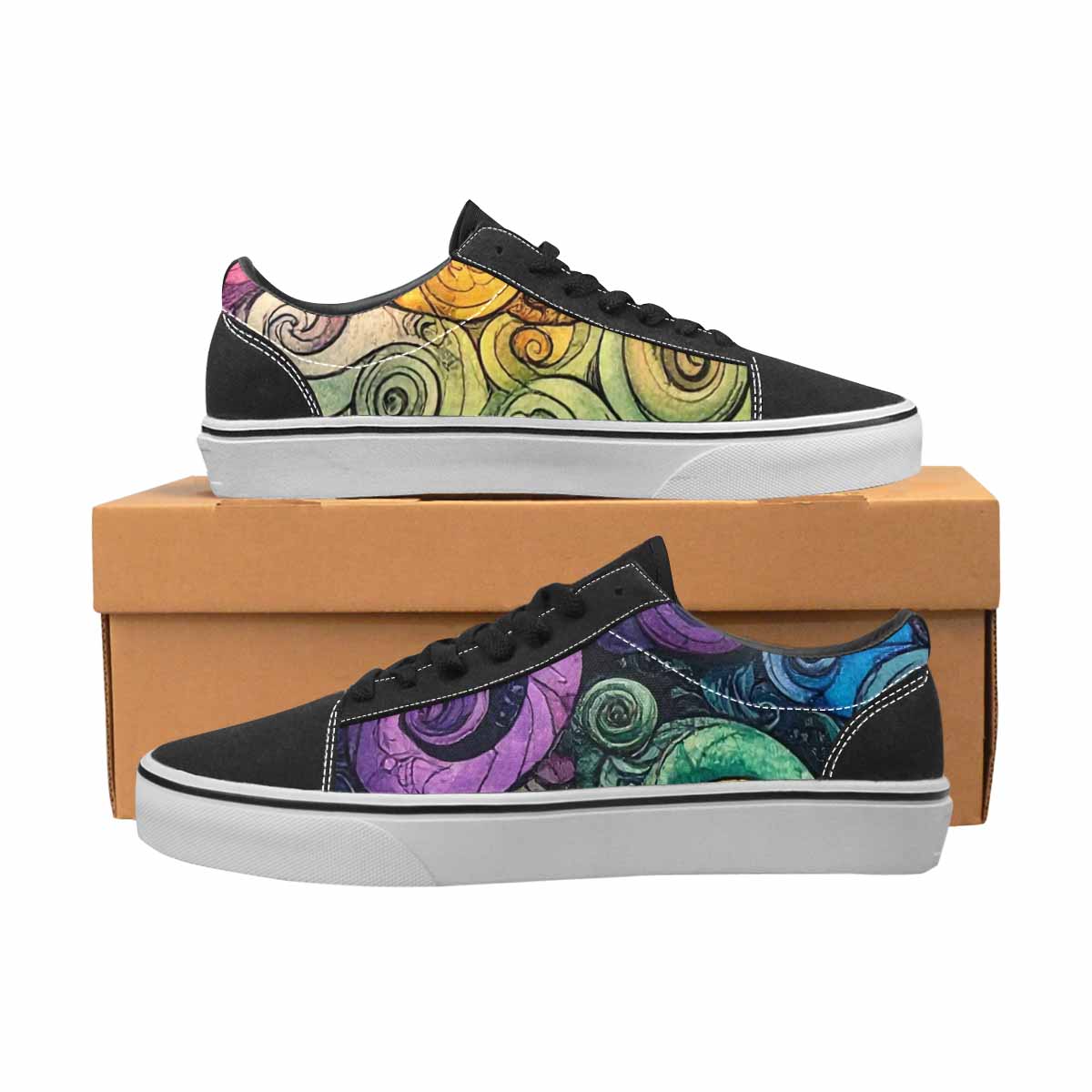 WOMEN'S Tie Lace-Up Canvas Aesthetic Custom Shoes