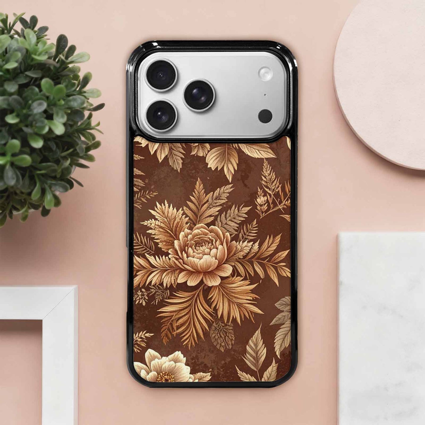 iPhone 17 Pro Max Case — Vintage Botanical Art Pattern Floral, Custom Printed Phone Case