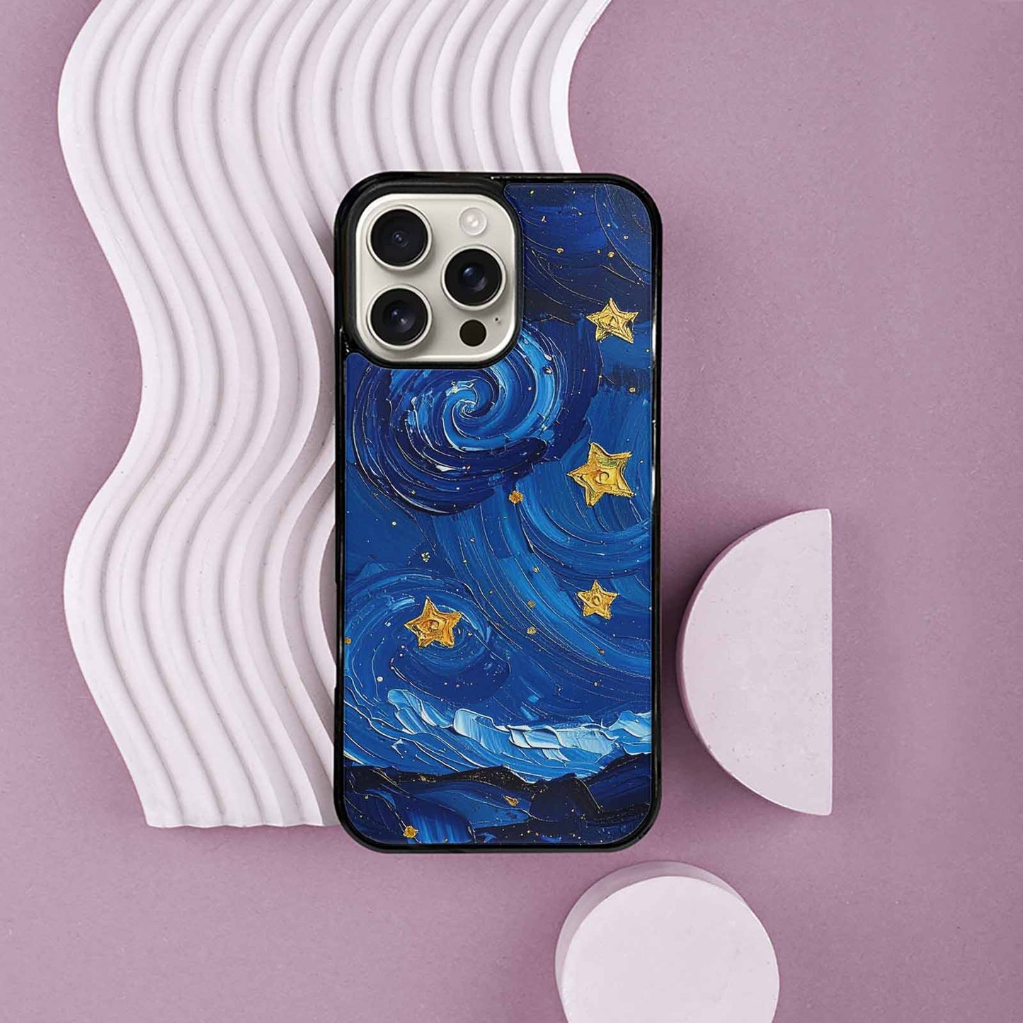 iPhone 16 Pro Max Case — Starry Night Galaxy Custom, Custom Designed Case Cover