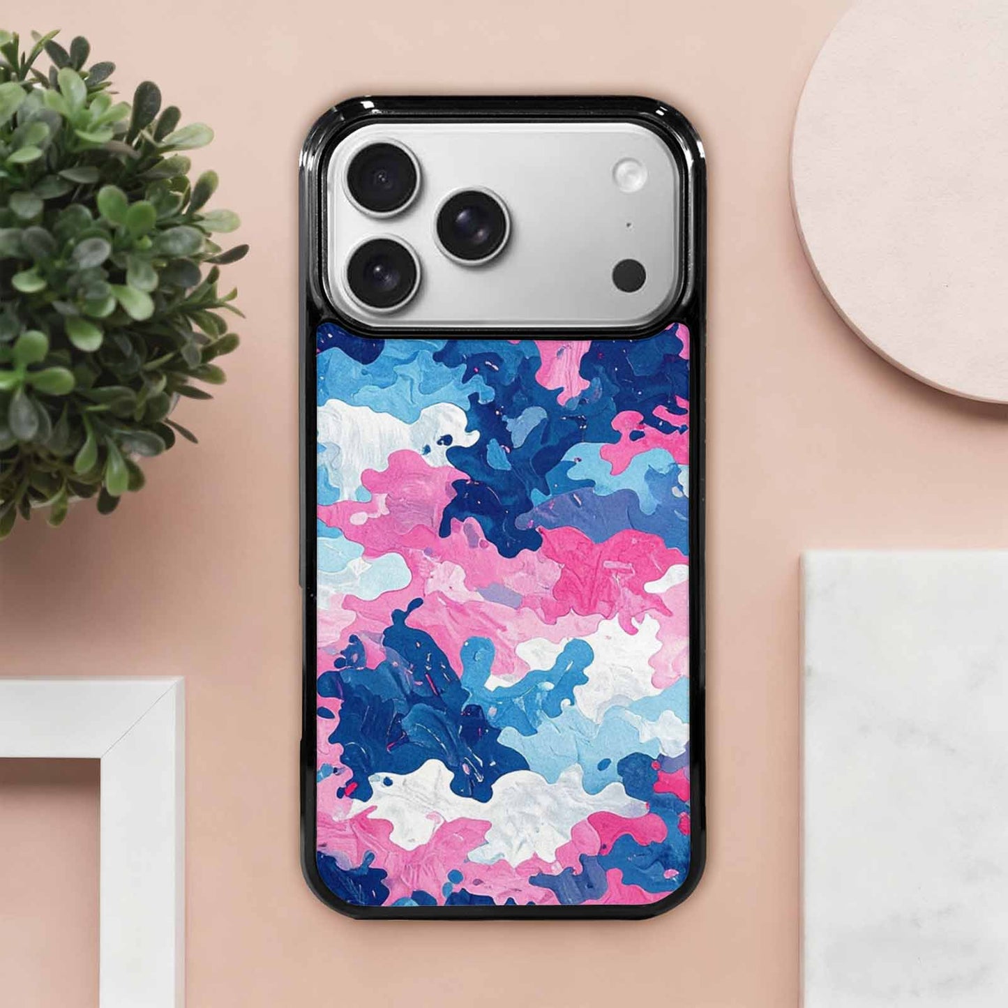 iPhone 17 Pro Max Case — Vivid Camo Transgender Camo, Custom Phone Case
