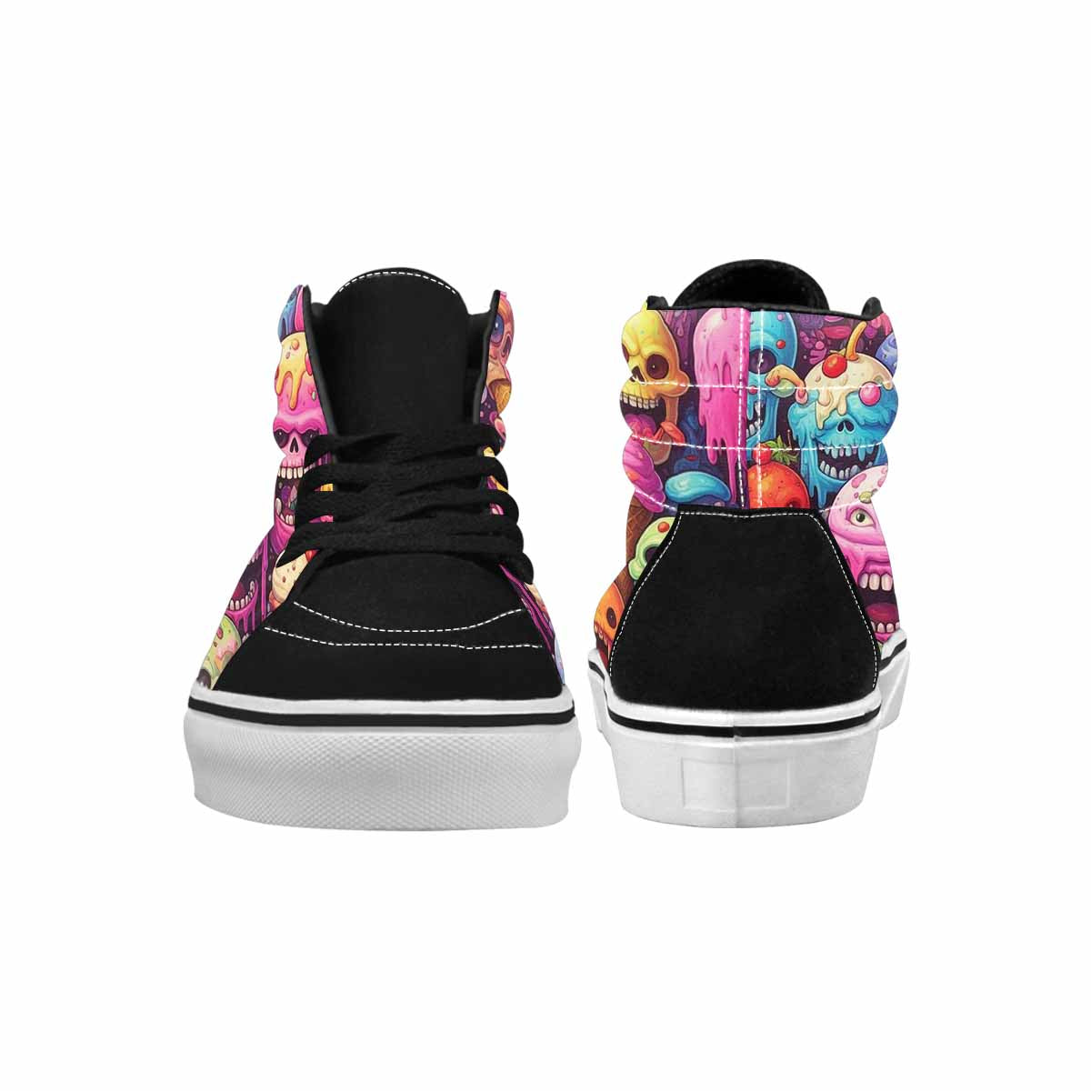 MEN'S Ice Cream Monsters High Top Canvas Vivid Sneakers