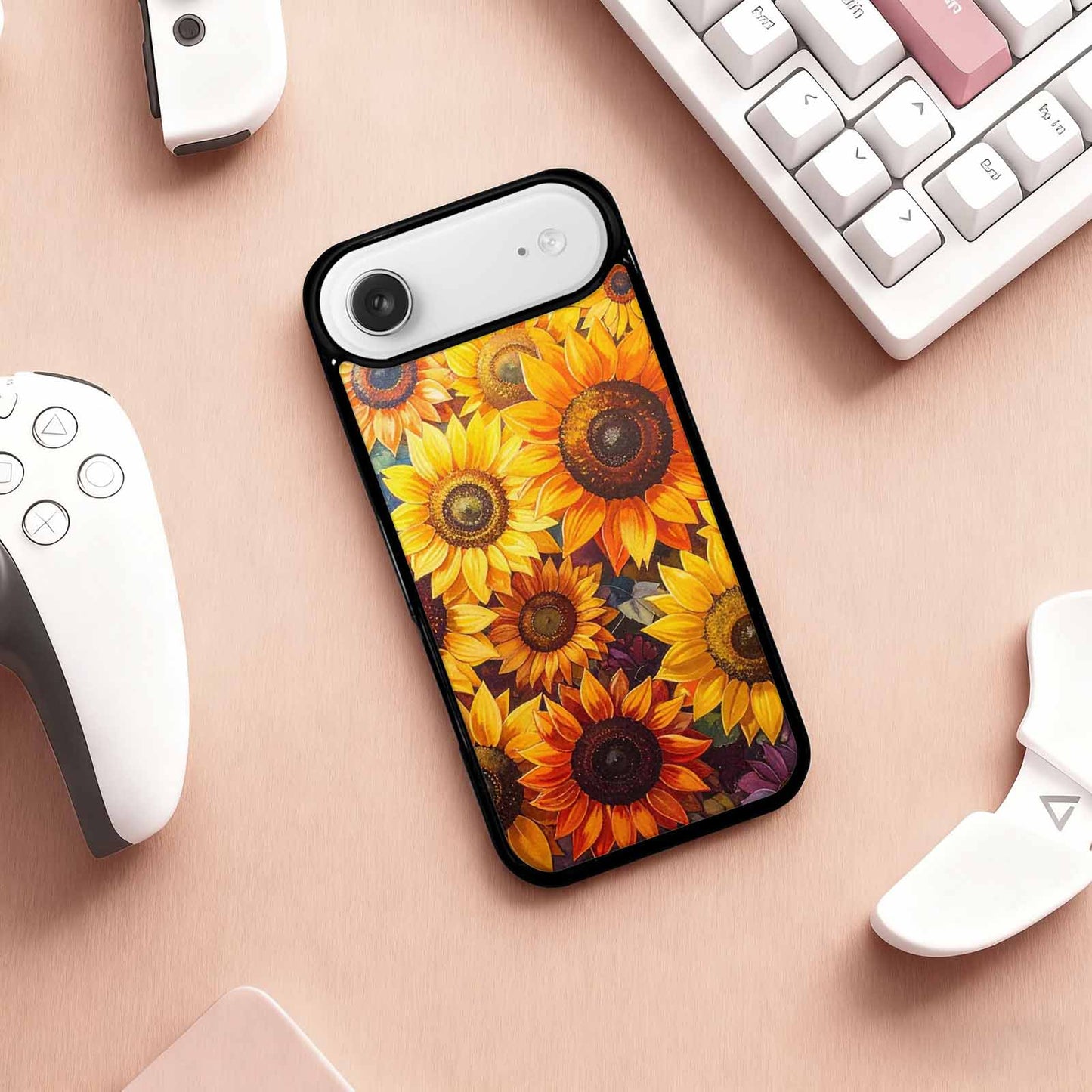 iPhone 17 Air Case — Full Color Vibrant Sunflower Burst Floral, Original Design Phone Case
