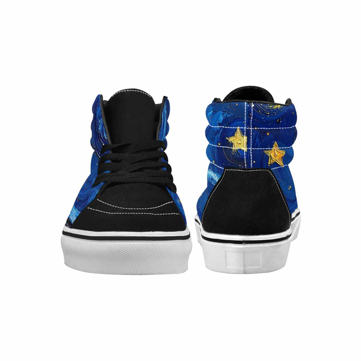 MEN'S Starry Night Galaxy High Top Canvas Surreal Custom Shoes