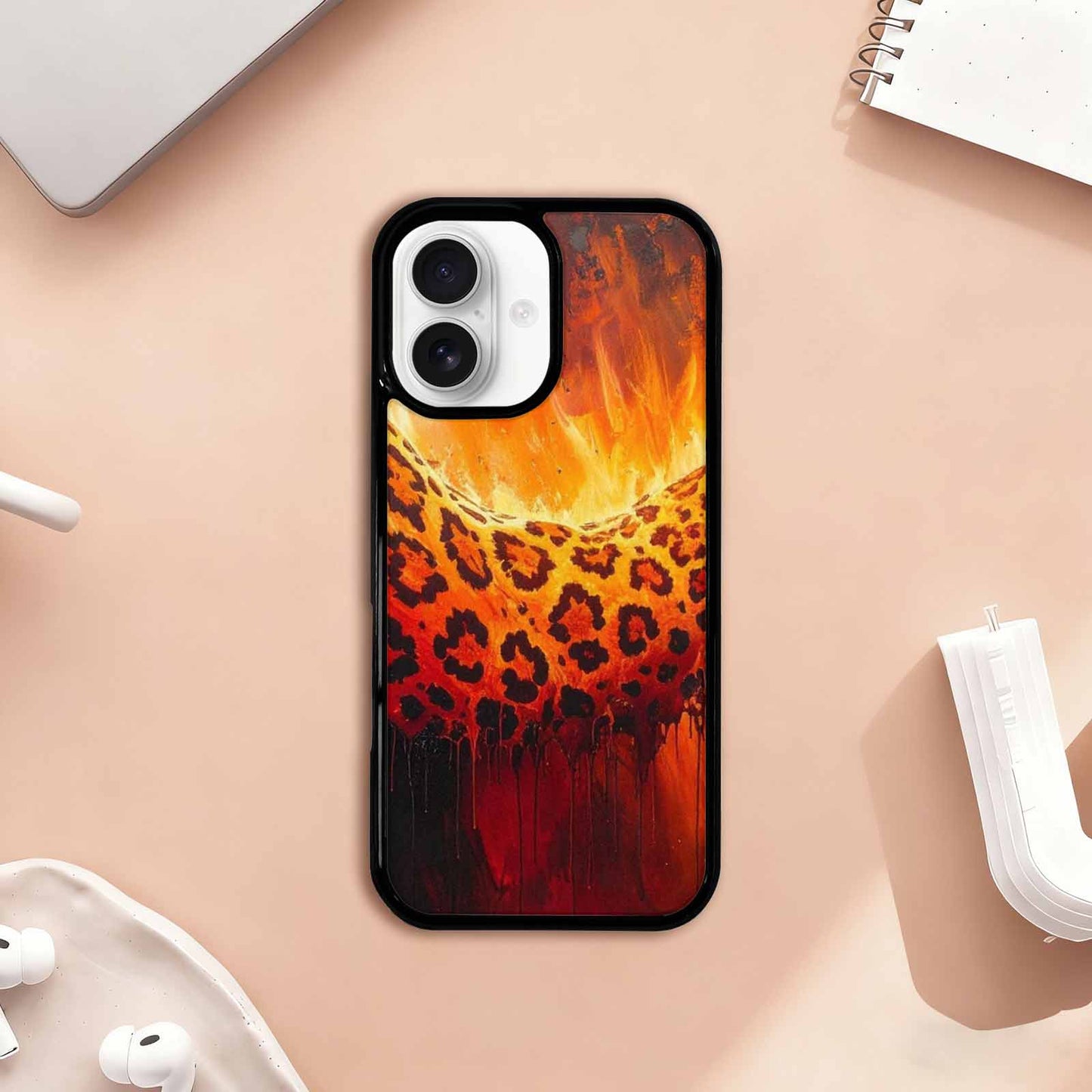 iPhone 17 Case — Seamless Repeating Pattern Of Animal Print, Customized Protective Case